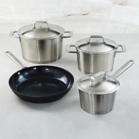 BergHOFF DiNA Meta 7pc Recycled Cookware Set with Nonstick Fry Pan cookware set,cooking pots,kitchen cookware