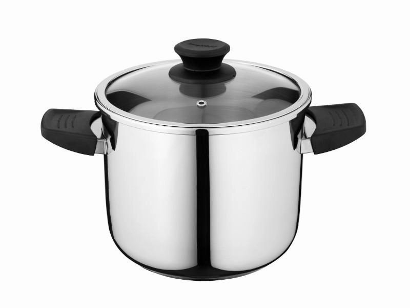 BergHOFF Essentials 2Pc 18/10 Stainless Steel Pressure Cooker Set 7.4 Qt & 4.2Qt