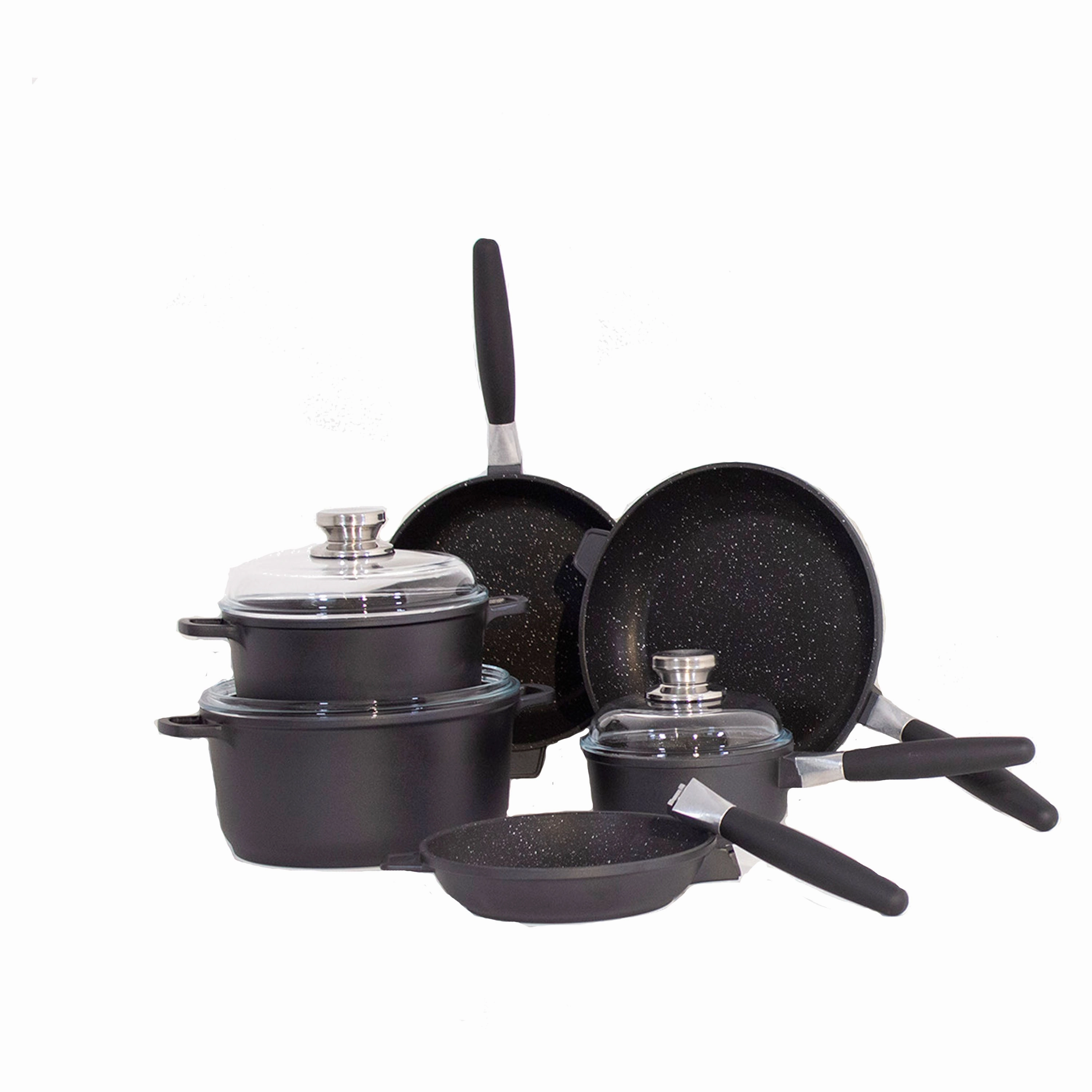 BergHOFF EuroCAST 9Pc Non-stick Chef's Cookware Set cookware set,cooking pots,kitchen cookware