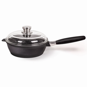 BergHOFF EuroCAST Cast Aluminum Non-stick 9.5" Saute Pan, Glass Lid cookware set,cooking pots,kitchen cookware