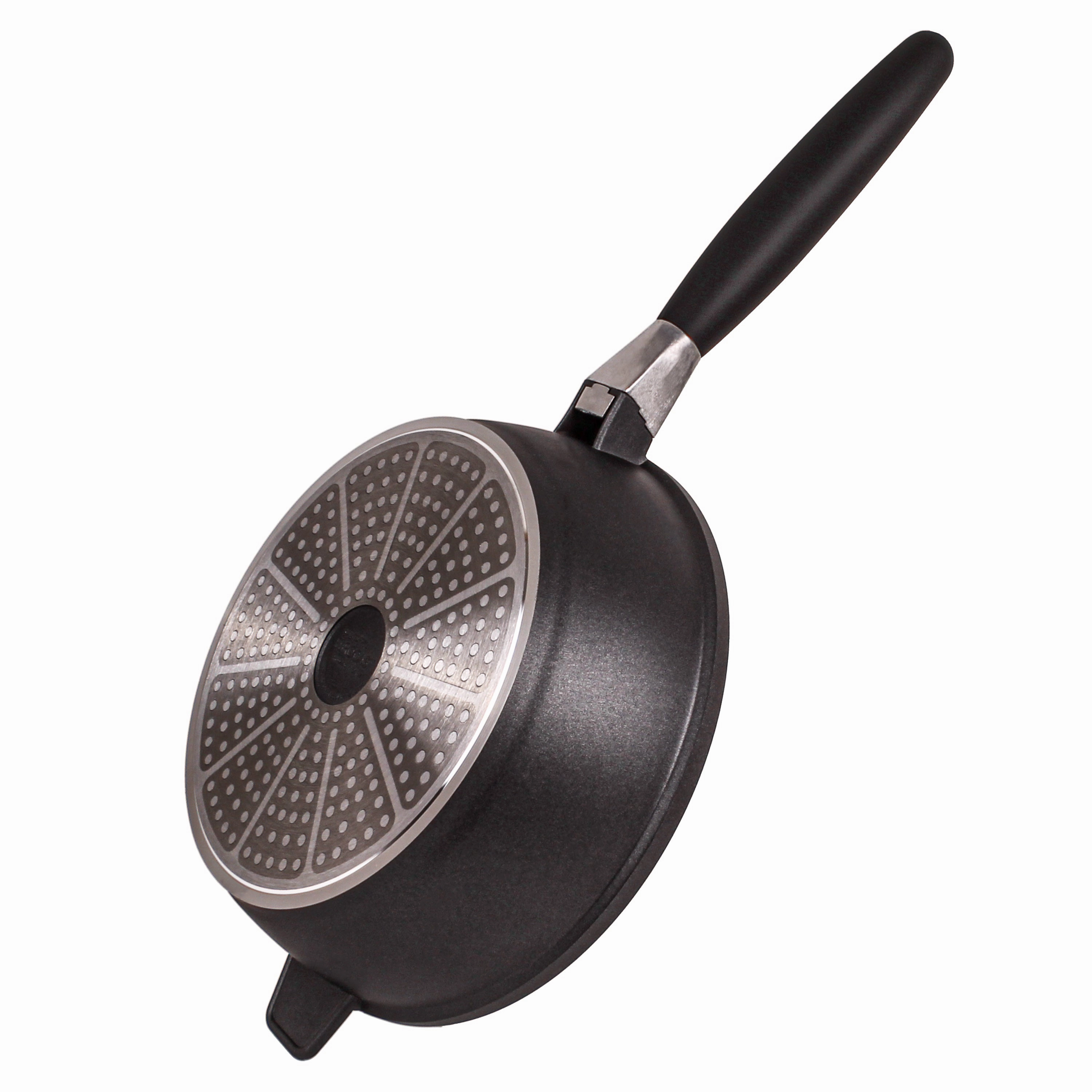 BergHOFF EuroCAST Cast Aluminum Non-stick 9.5" Saute Pan, Glass Lid