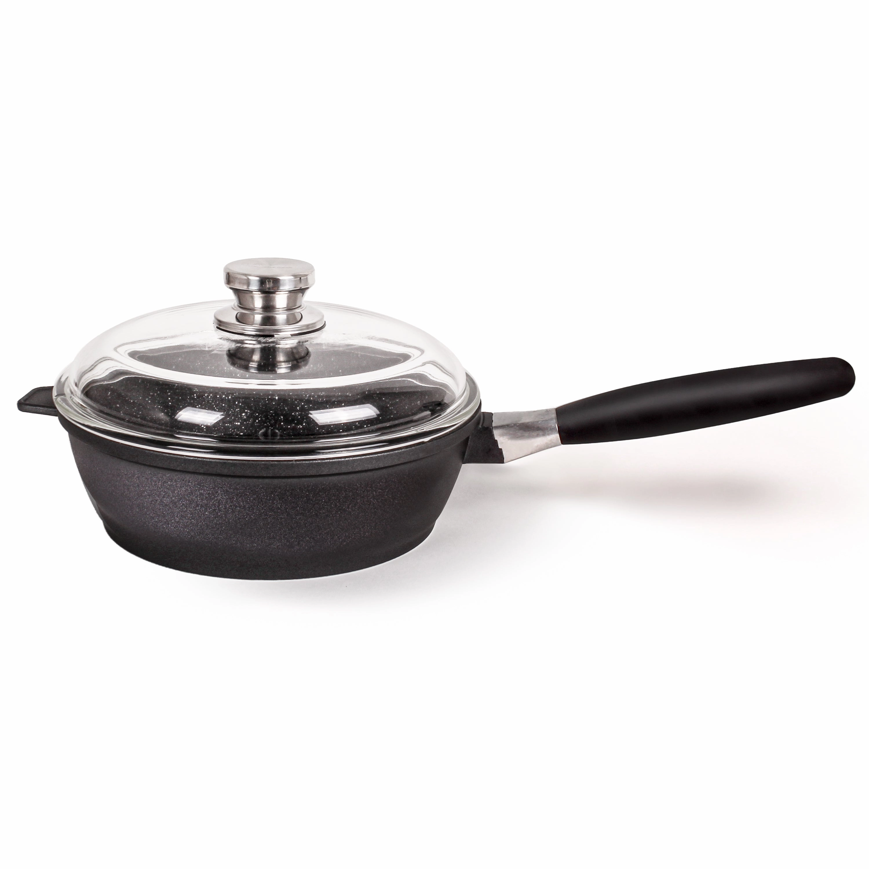 BergHOFF EuroCAST Cast Aluminum Non-stick 9.5" Saute Pan, Glass Lid cookware set,cooking pots,kitchen cookware