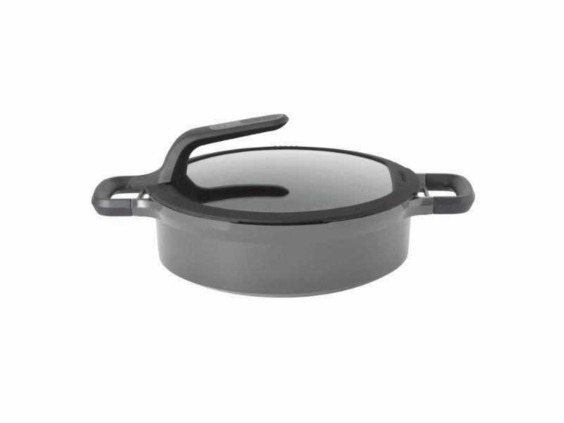 BergHOFF GEM 10.25" Stay-Cool Two-Handled Saut Pan 4.1Qt., Gray cookware set,cooking pots,kitchen cookware