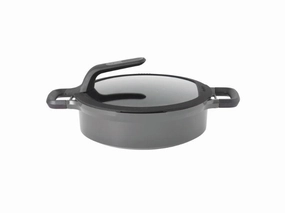 BergHOFF GEM 10.25" Stay-Cool Two-Handled Saut Pan 4.1Qt., Gray cookware set,cooking pots,kitchen cookware