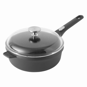 BergHOFF GEM 10" Non-stick Covered Saute Pan 3.4Qt., Black cookware set,cooking pots,kitchen cookware