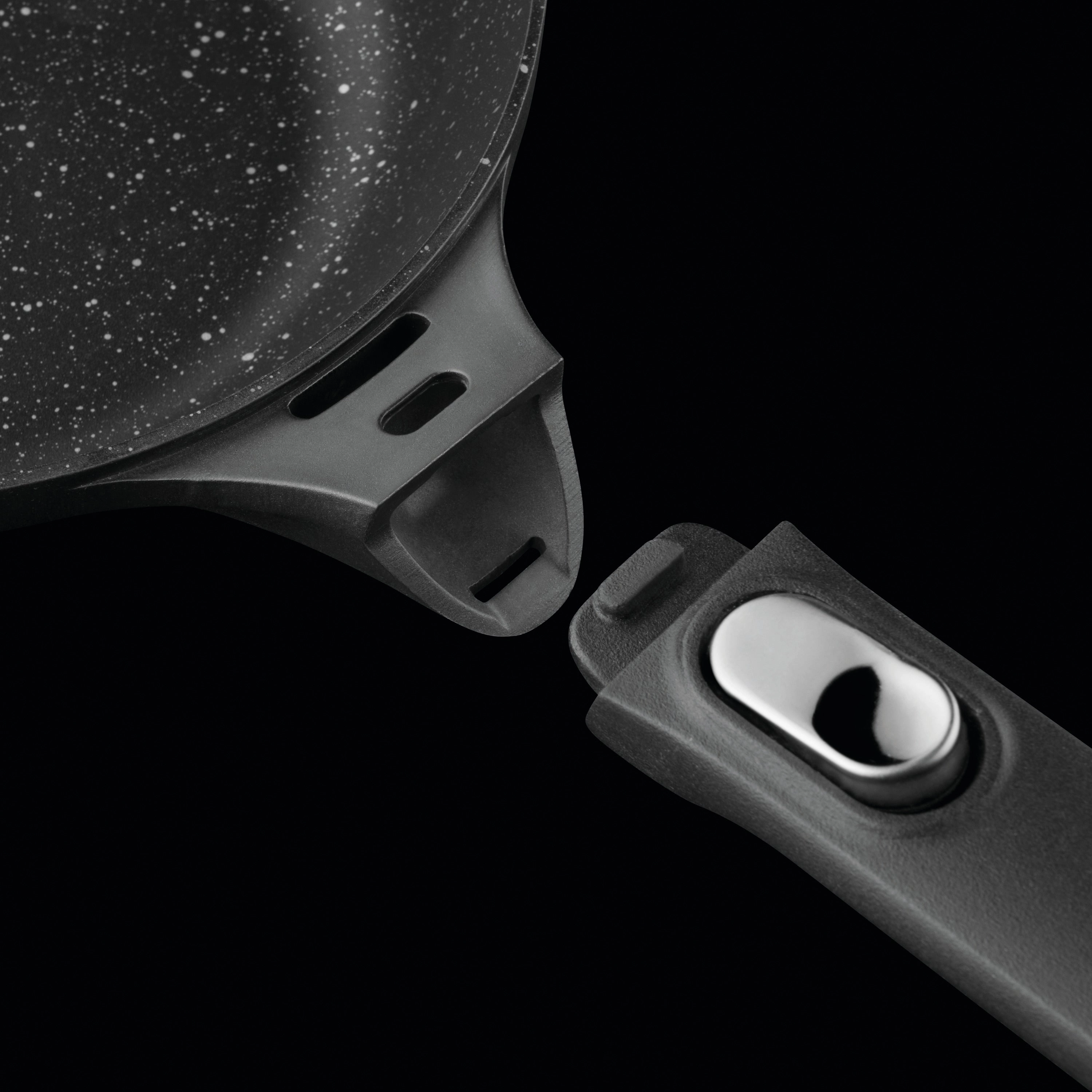 BergHOFF GEM 10" Non-stick Fry Pan, Detachable Handle, Black