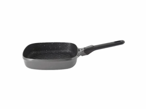BergHOFF GEM 10" Non-Stick Square Grill Pan, Detachable Handle, Grey cookware set,cooking pots,kitchen cookware