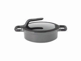 BergHOFF GEM 10" Non-stick Two-Handled Covered Saut Pan 3.5Qt., Grey cookware set,cooking pots,kitchen cookware