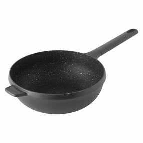 BergHOFF GEM 11" Non-stick Stir Fry Pan 4.1Qt., Black cookware set,cooking pots,kitchen cookware