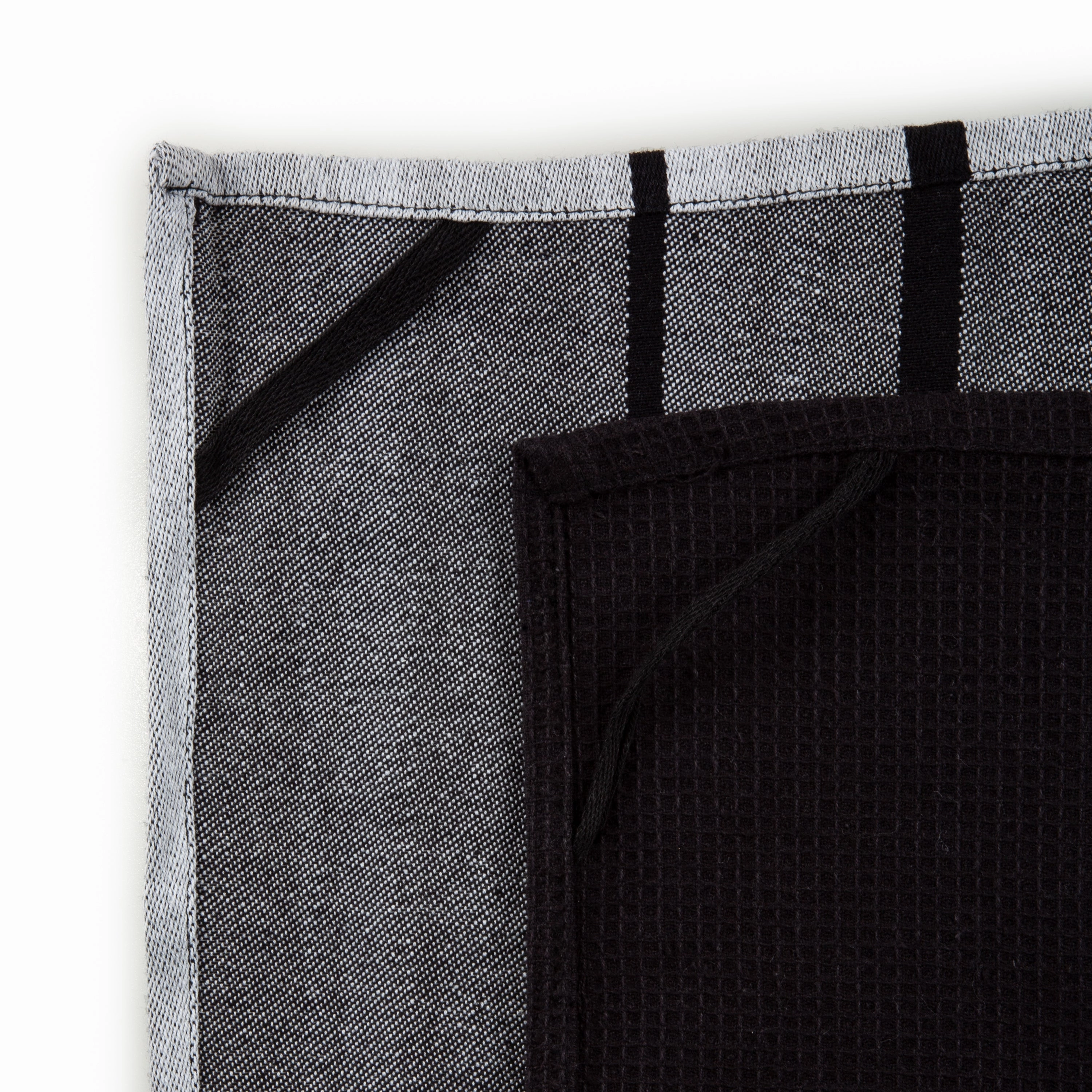 BergHOFF GEM 2pc Cotton Tea Towel Set, Black