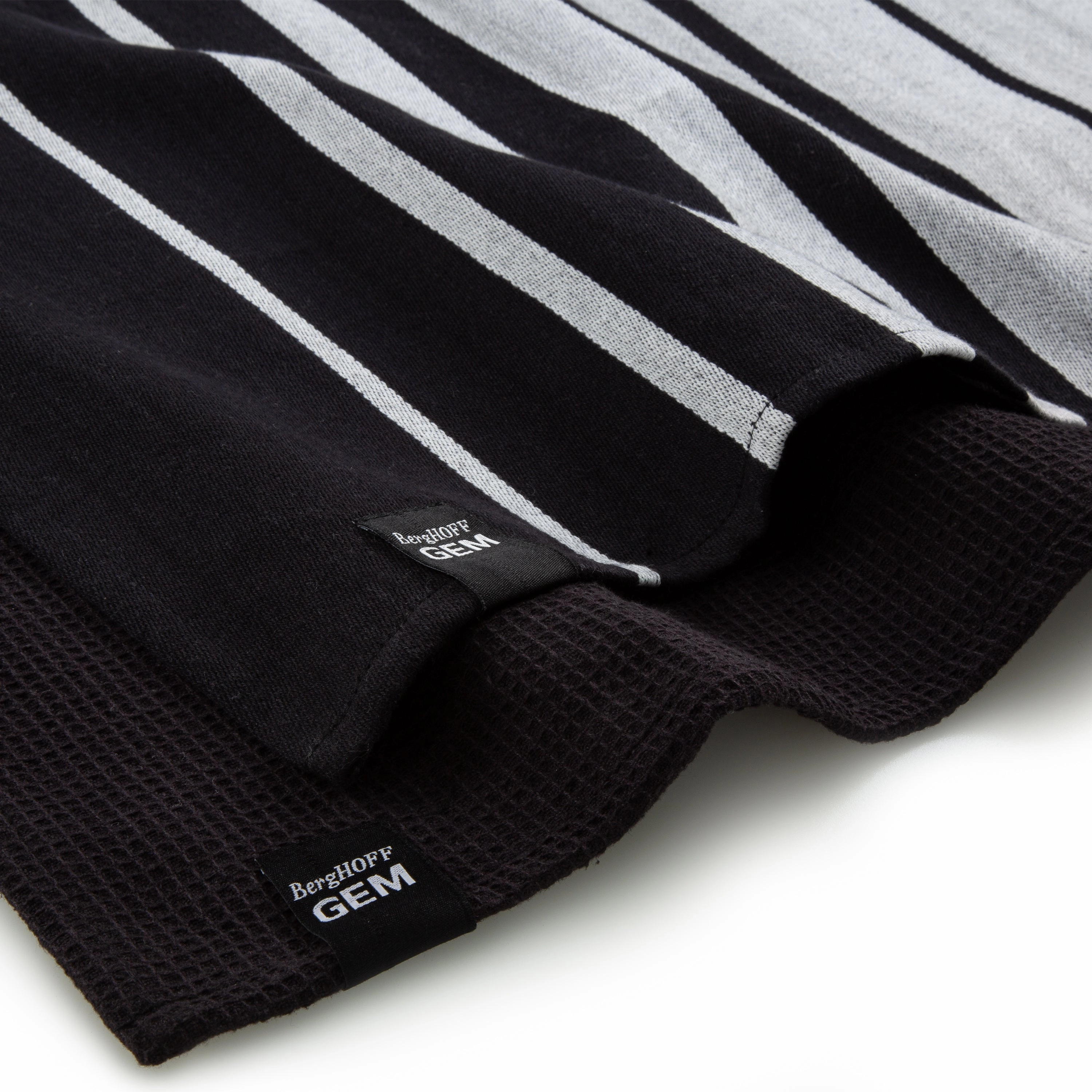 BergHOFF GEM 2pc Cotton Tea Towel Set, Black
