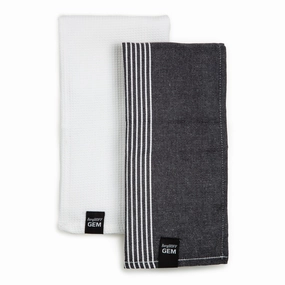 BergHOFF GEM 2pc Cotton Tea Towel Set, Multicolor cookware set,cooking pots,kitchen cookware