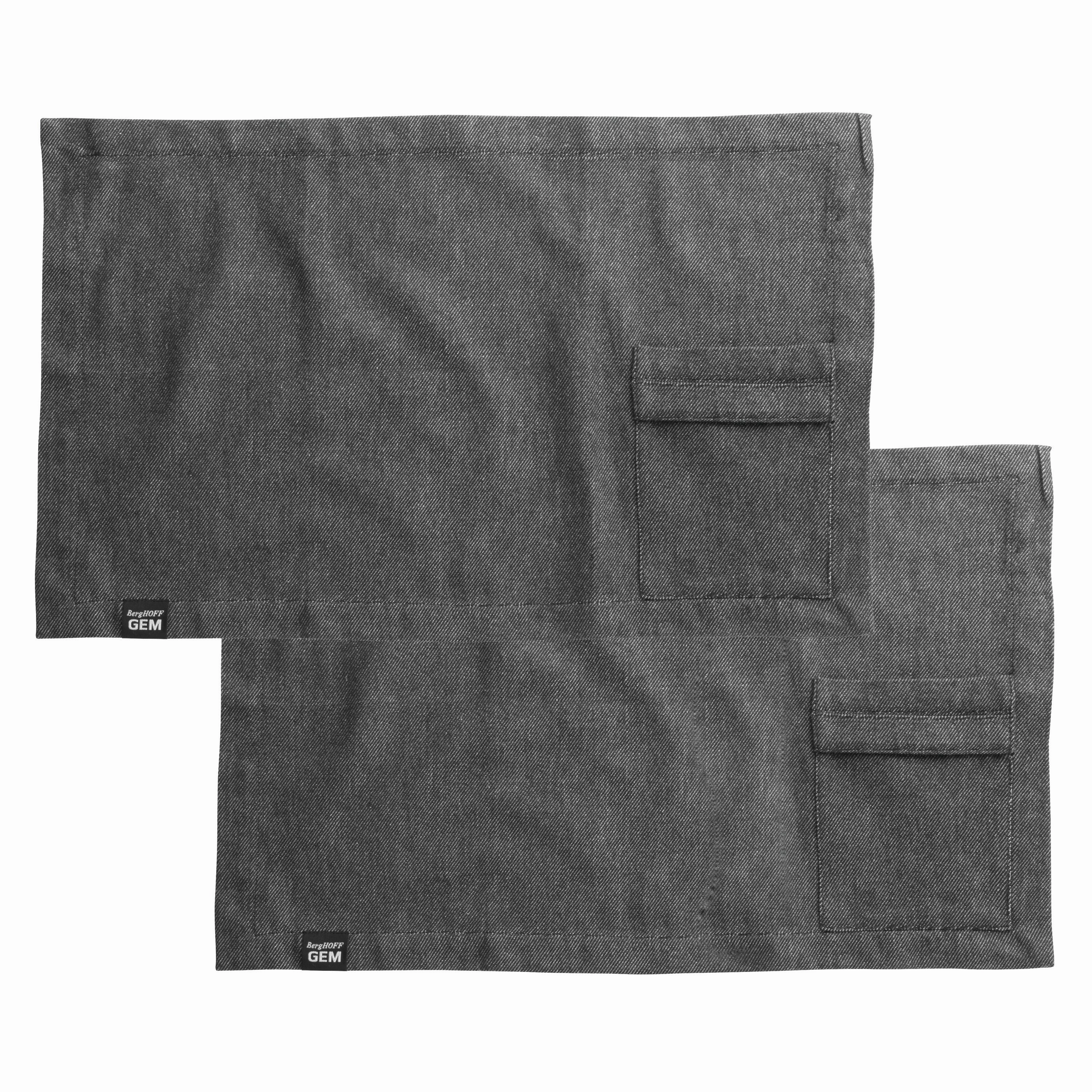 BergHOFF GEM 2pc Placemat Set, Grey cookware set,cooking pots,kitchen cookware