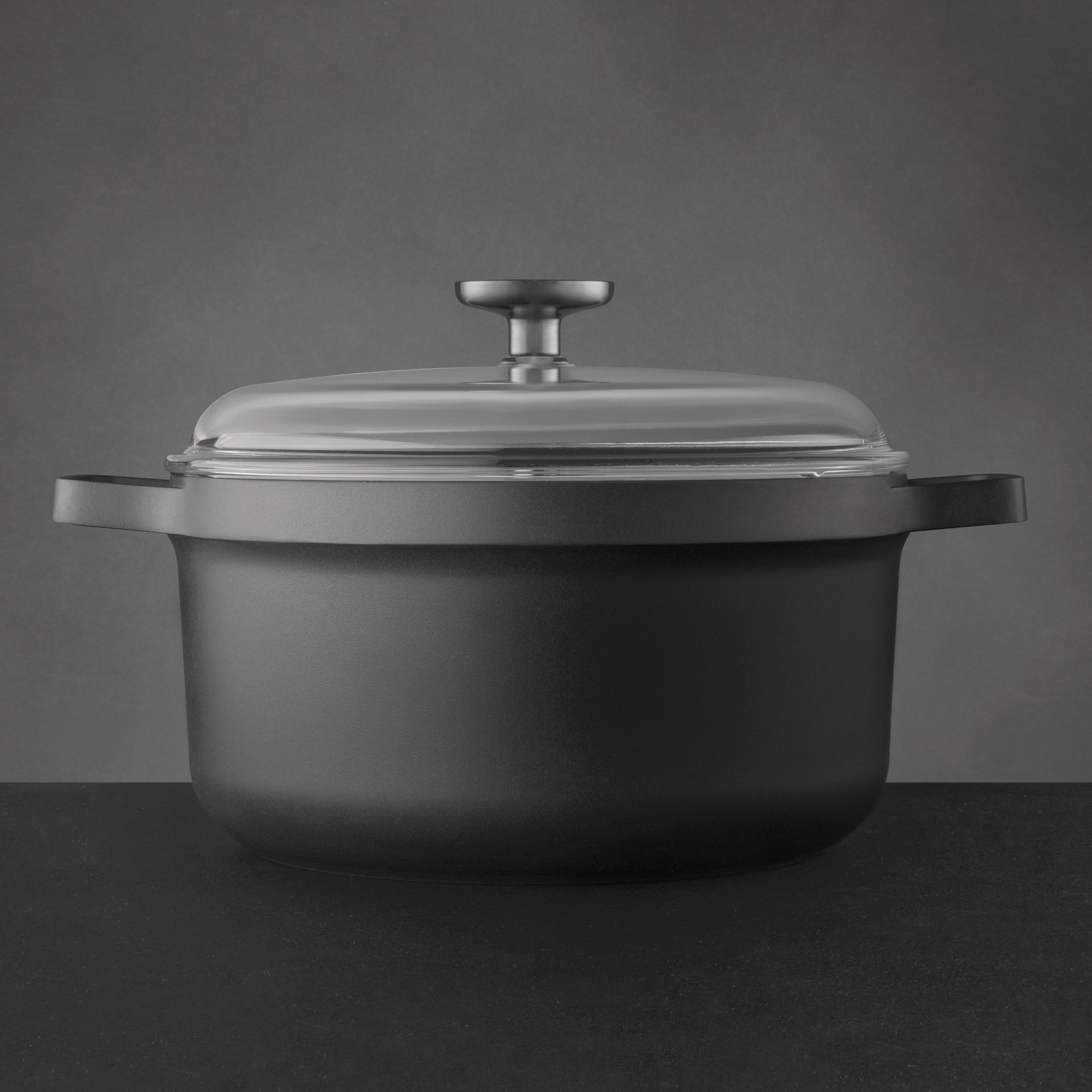 BergHOFF GEM 5Pc Nonstick Cookware Set, Black