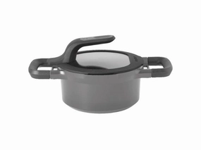 BergHOFF GEM 6.25" Non-stick Covered Stockpot 1.6Qt., Grey cookware set,cooking pots,kitchen cookware