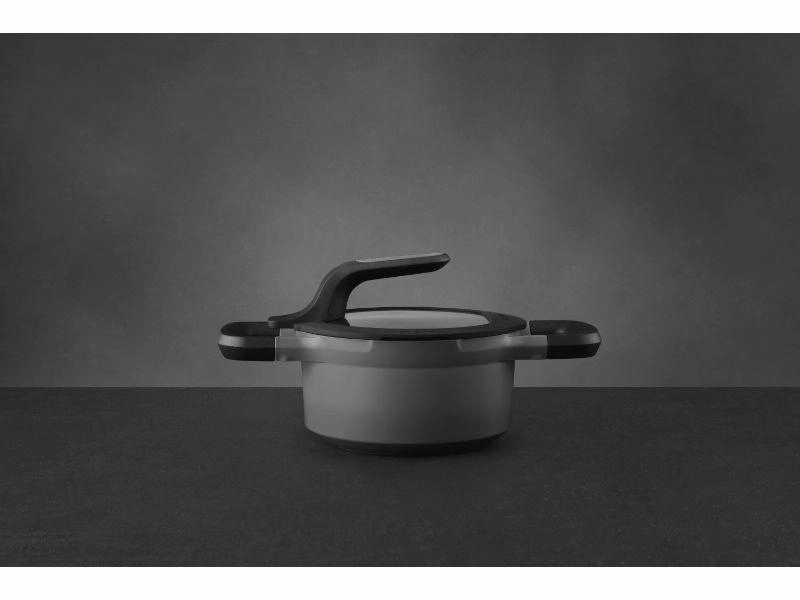 BergHOFF GEM 6.25" Non-stick Covered Stockpot 1.6Qt., Grey