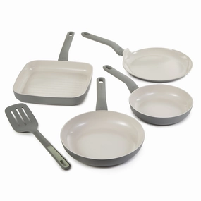 BergHOFF Leo Balance 5Pc Nonstick Ceramic Frying Pan Set with Turner cookware set,cooking pots,kitchen cookware