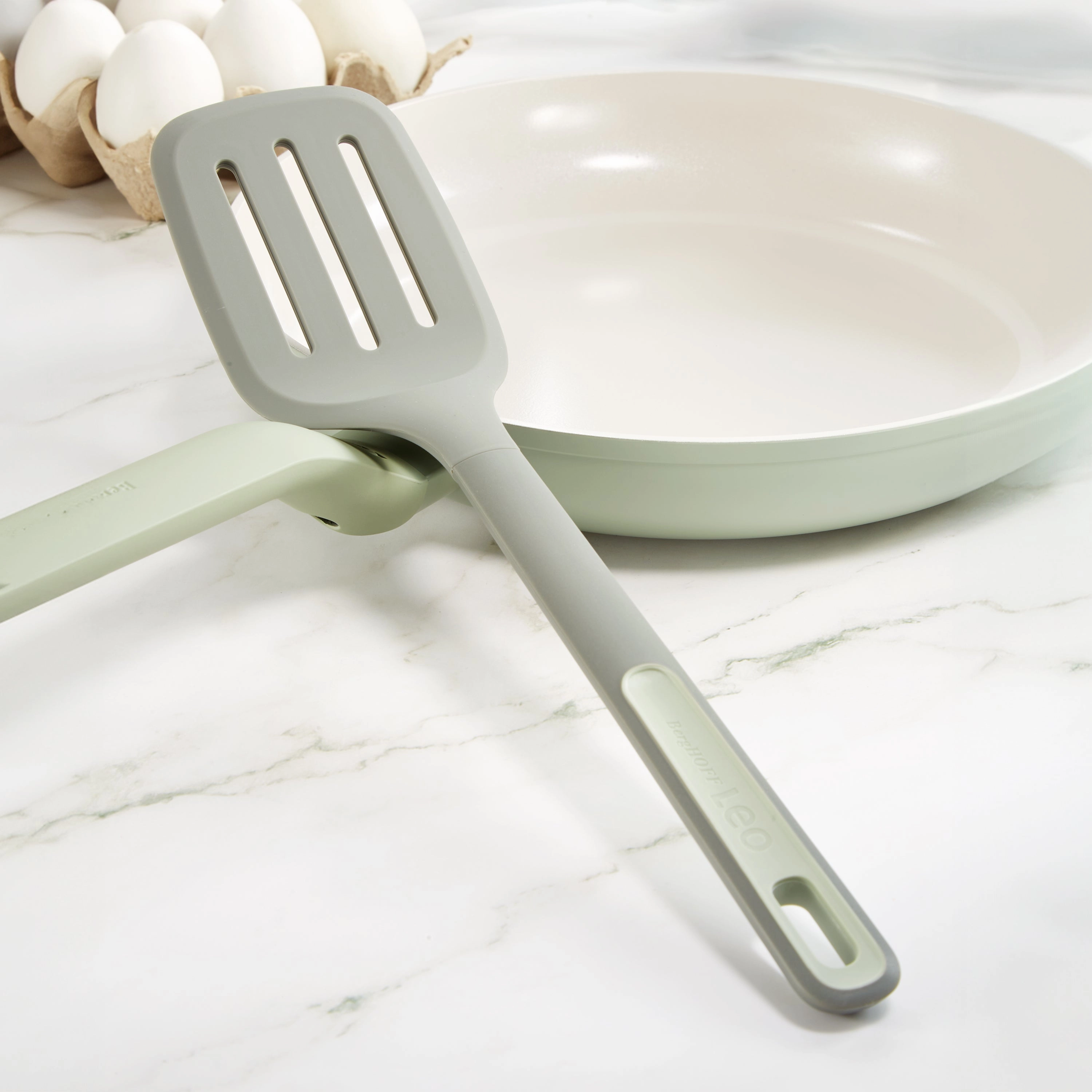BergHOFF Leo Balance 5Pc Nonstick Ceramic Frying Pan Set with Turner