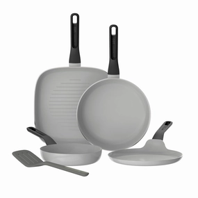 BergHOFF Leo Glints 5Pc Ceramic Nonstick Cookware Set, Spirit cookware set,cooking pots,kitchen cookware