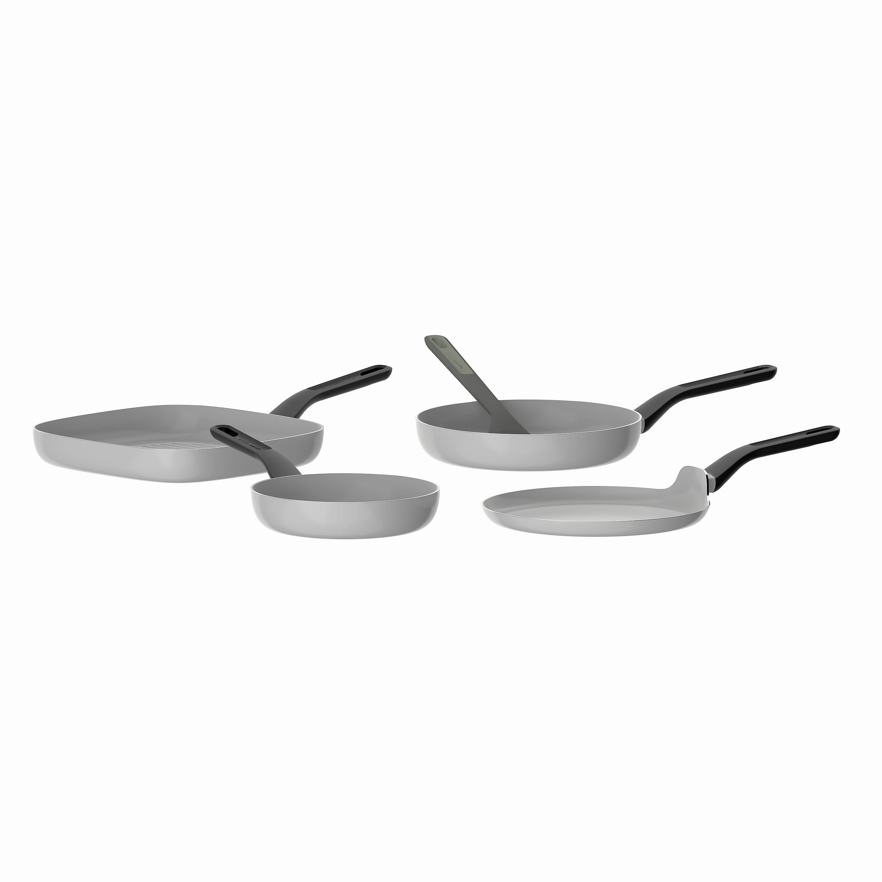 BergHOFF Leo Glints 5Pc Ceramic Nonstick Cookware Set, Spirit