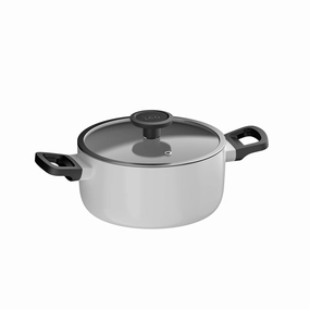 BergHOFF Leo Glints Nonstick Recycled Aluminum Stockpot 8", 3qt. With Glass Lid cookware set,cooking pots,kitchen cookware