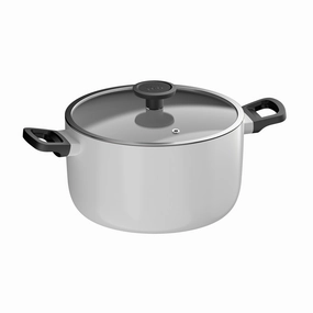 BergHOFF Leo Glints Nonstick Recycled Aluminum Stockpot 9.5", 5.9qt. With Glass Lid cookware set,cooking pots,kitchen cookware