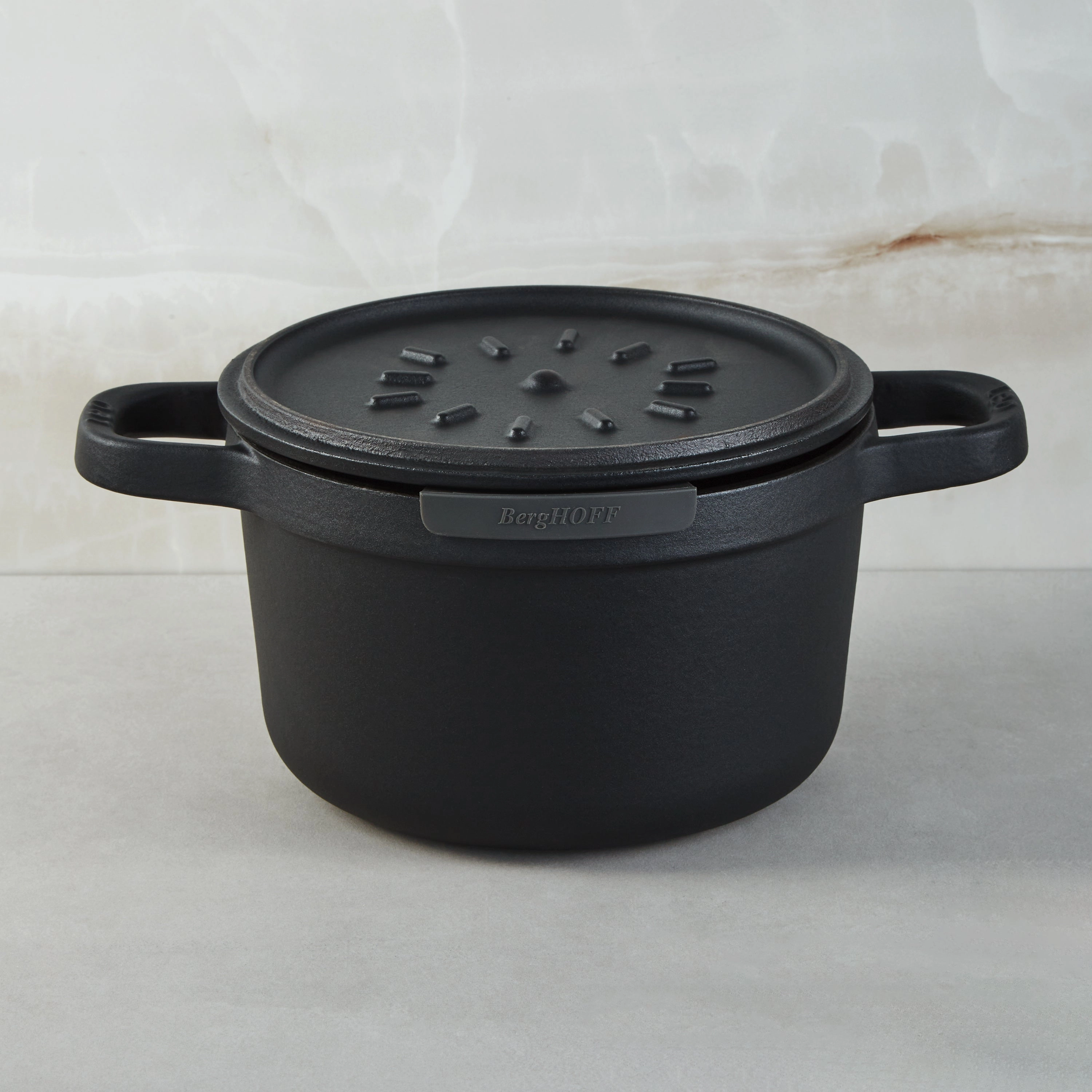 BergHOFF Leo Graphite 3.2qt. Enameled Cast Iron Stockpot, 8"