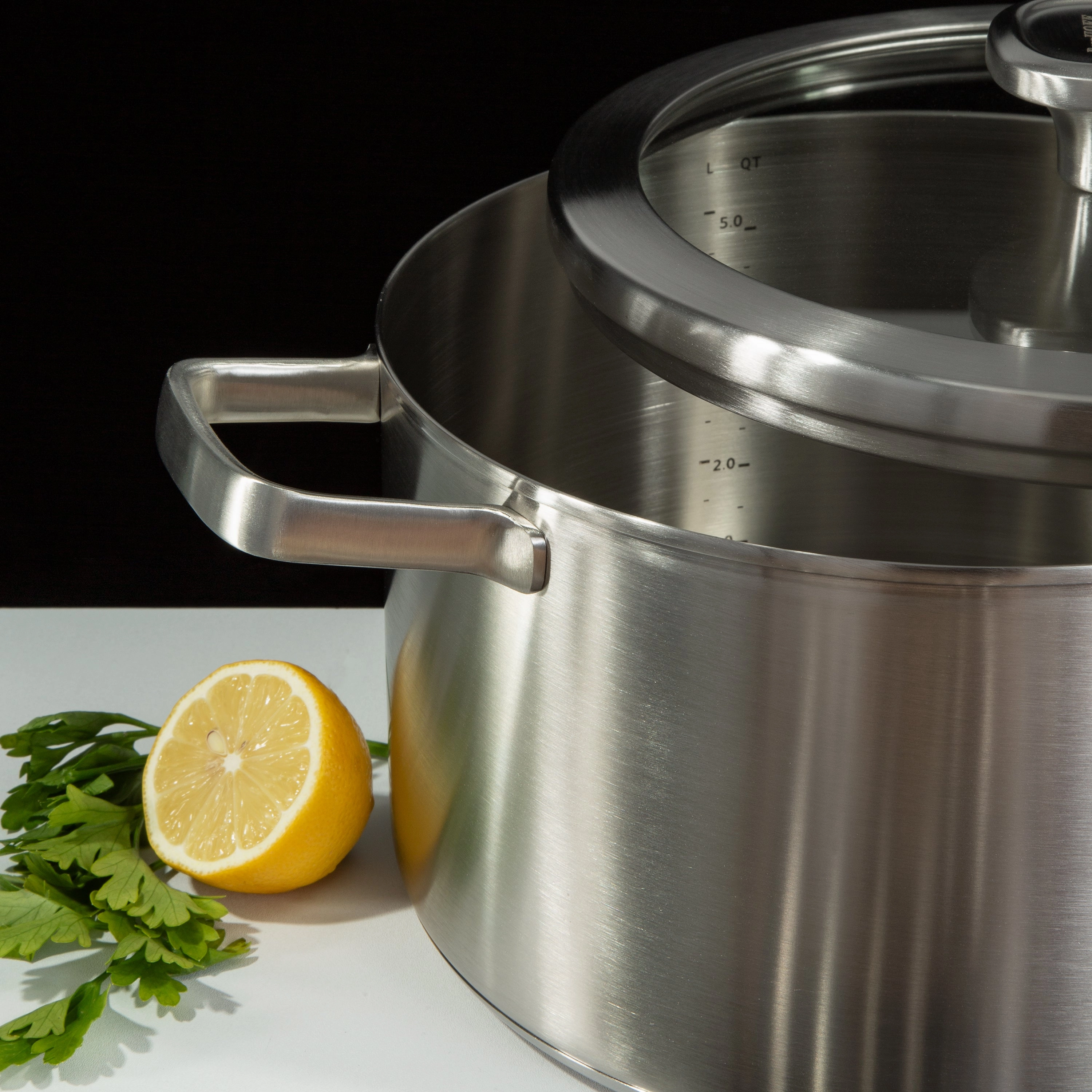 BergHOFF Leo Graphite 3Pc Recycled 18/10 Stainless Steel Steamer Set