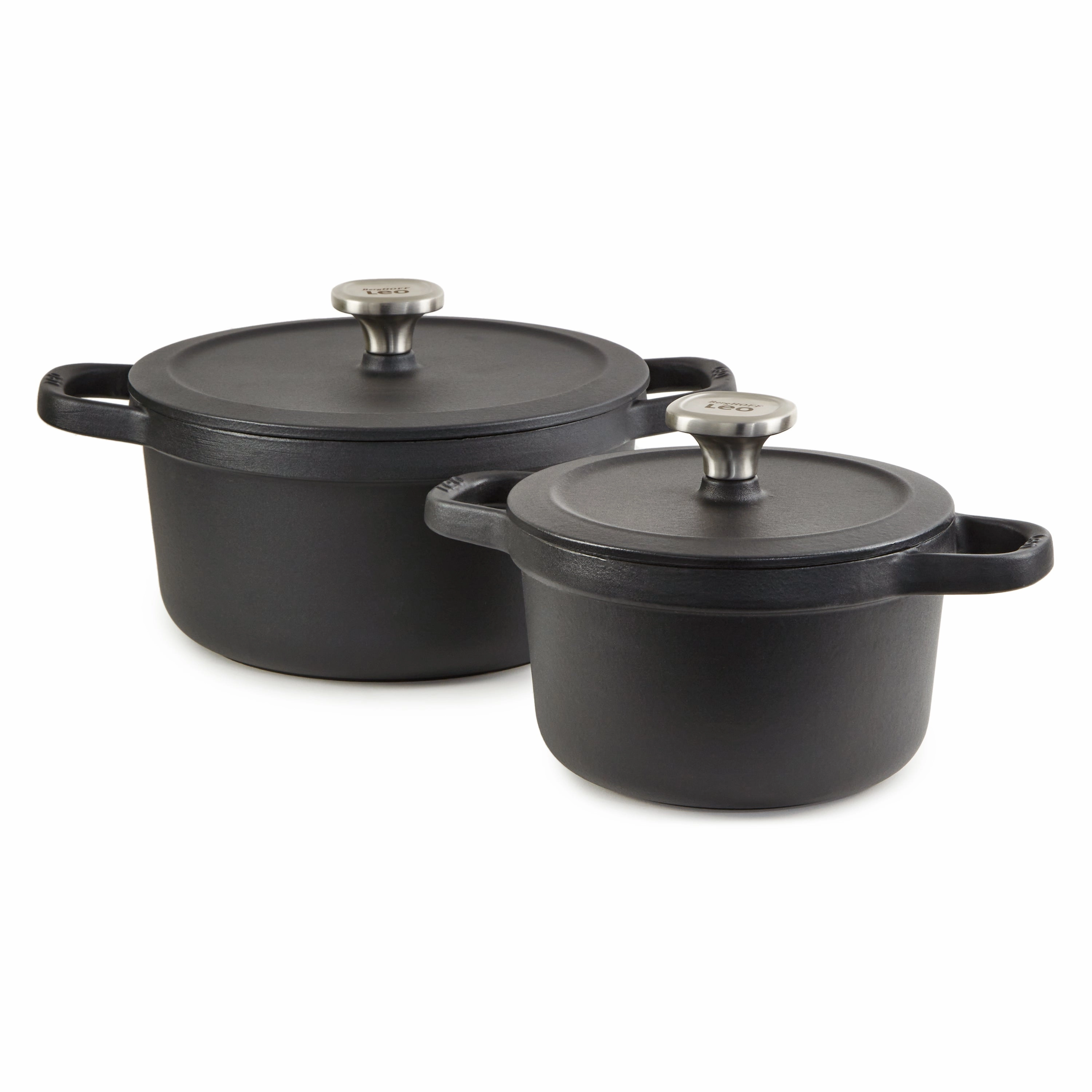 BergHOFF Leo Graphite 4pc Cast Iron Cookware Set cookware set,cooking pots,kitchen cookware