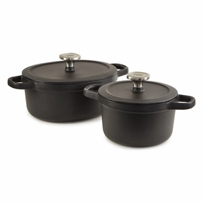 BergHOFF Leo Graphite 4pc Cast Iron Stockpot Set cookware set,cooking pots,kitchen cookware