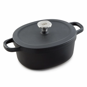 BergHOFF Leo Graphite 5qt. Enameled Cast Iron Oval Stockpot, 10.75" cookware set,cooking pots,kitchen cookware