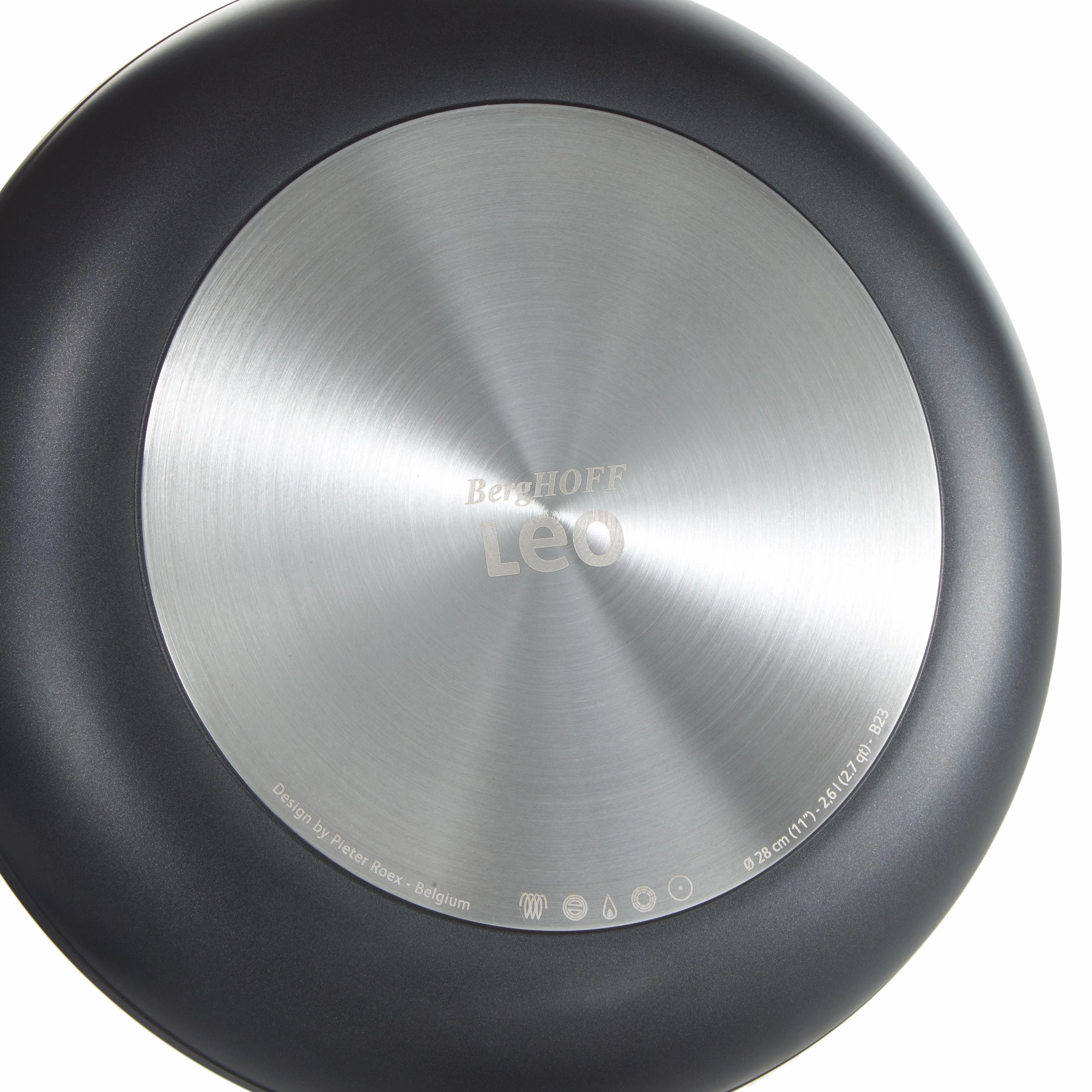 BergHOFF Leo Graphite Nonstick Ceramic Frying Pan 11", Sustainable Recycled Material