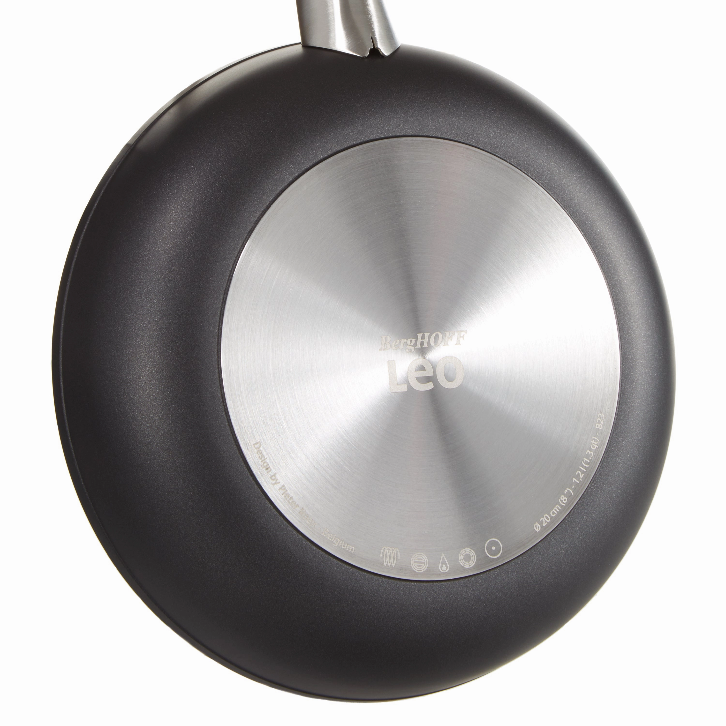 BergHOFF Leo Graphite Nonstick Ceramic Frying Pan 8", Sustainable Recycled Material