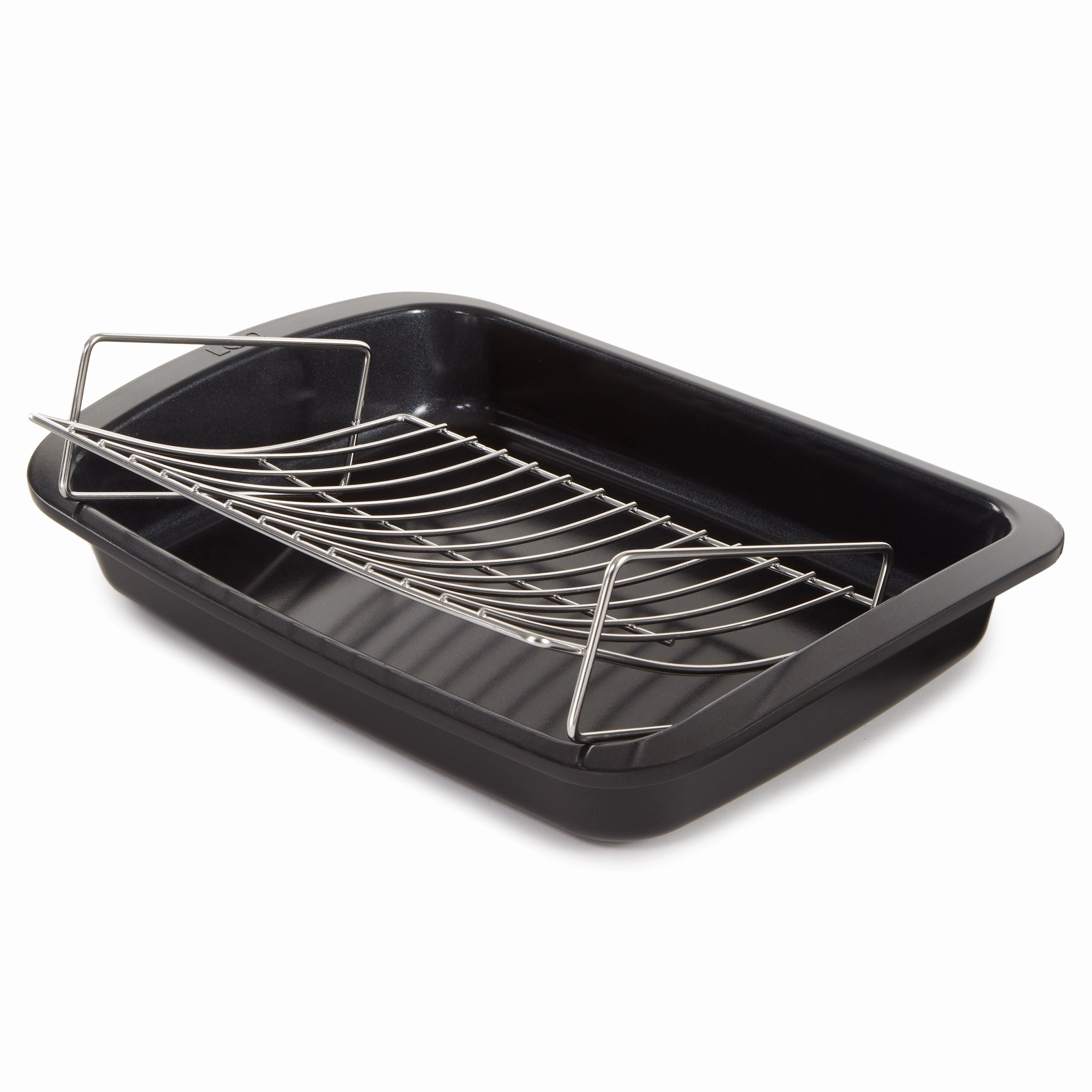 BergHOFF Leo Graphite Nonstick Recycled Cast Aluminum Roaster with Removable Rack 16.5" X 11" X 2.75"