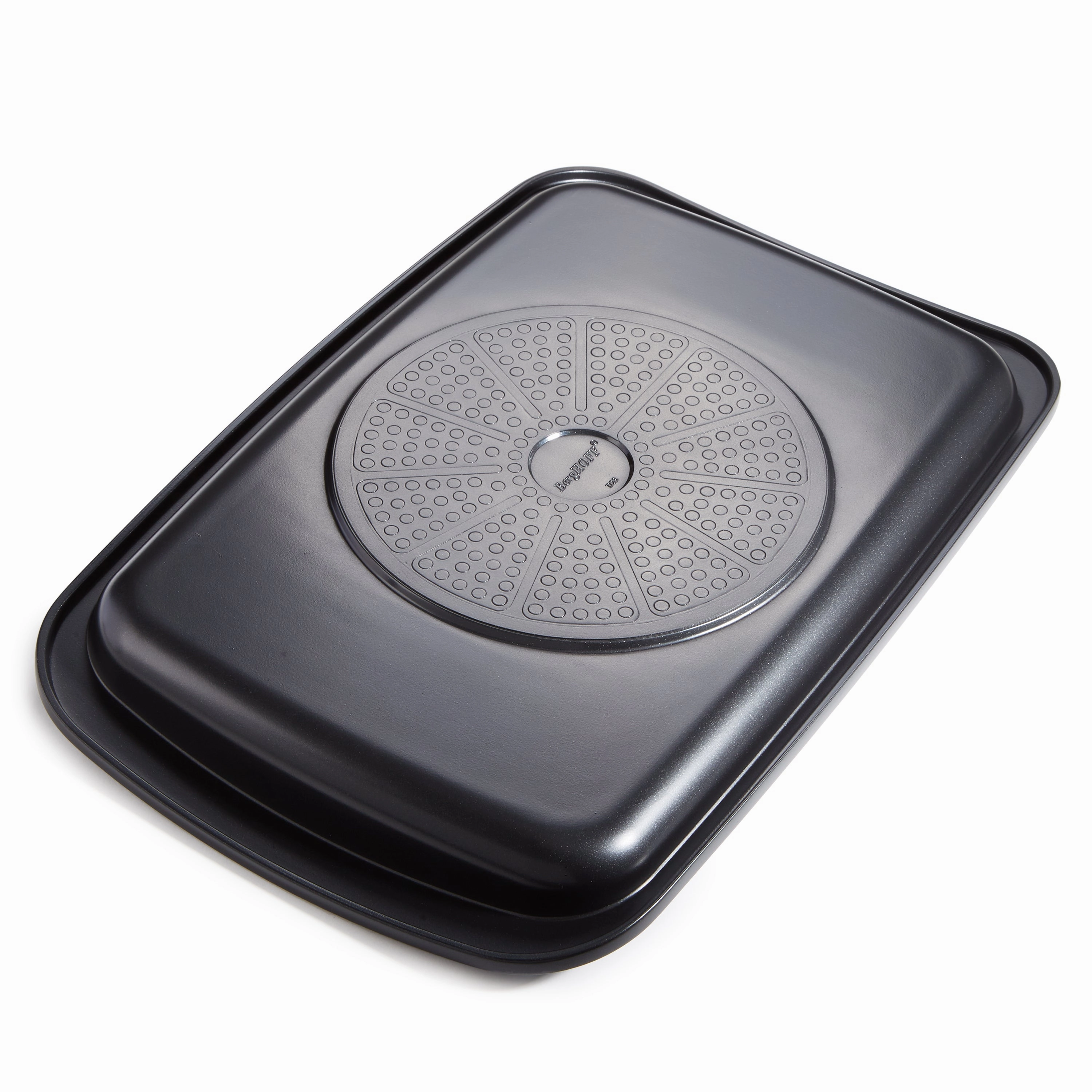 BergHOFF Leo Graphite Nonstick Recycled Cast Aluminum Teppanyaki Grill Plate 12.75"