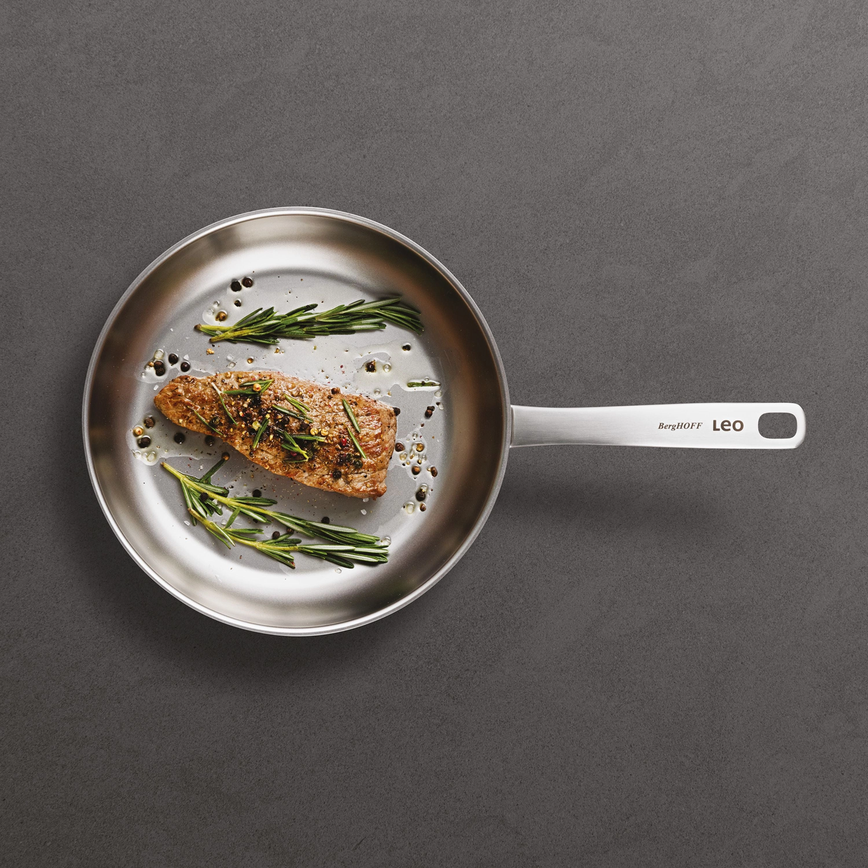 BergHOFF Leo Graphite Recycled 18/10 Stainless Steel Frying Pan 10"
