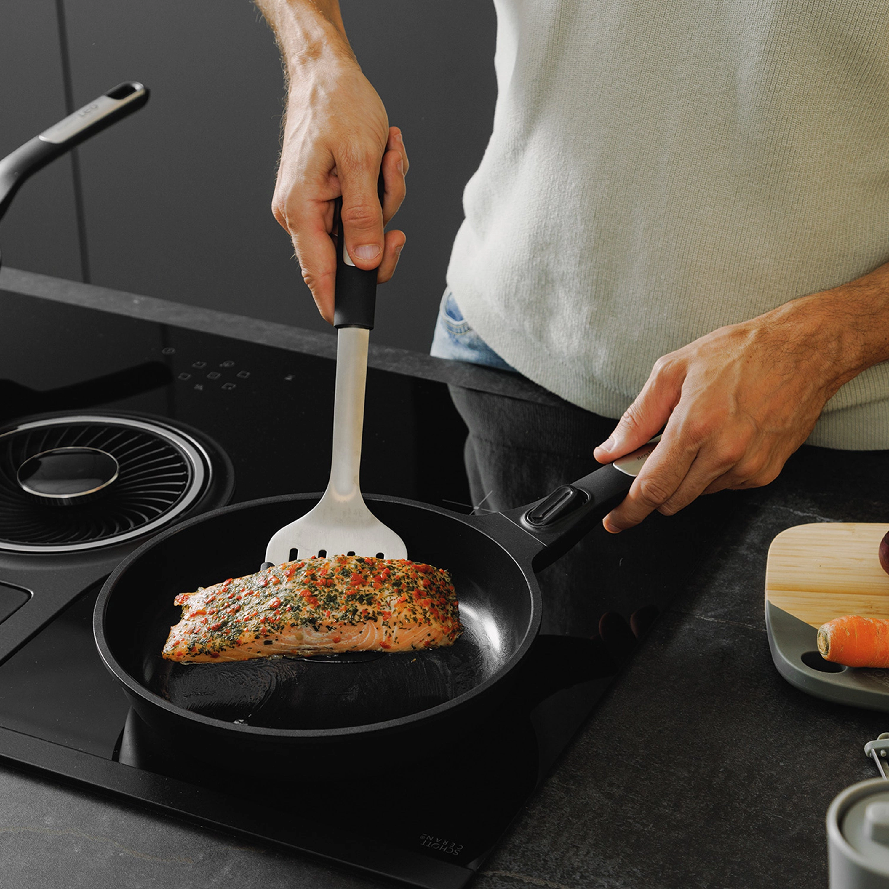 BergHOFF Leo Phantom 2pc Nonstick Ceramic Fry Pan Set, Recycled