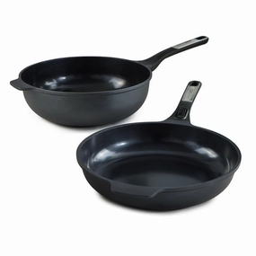 BergHOFF Leo Phantom 2pc Nonstick Ceramic Stir Fry Cookware Set, Recycled cookware set,cooking pots,kitchen cookware