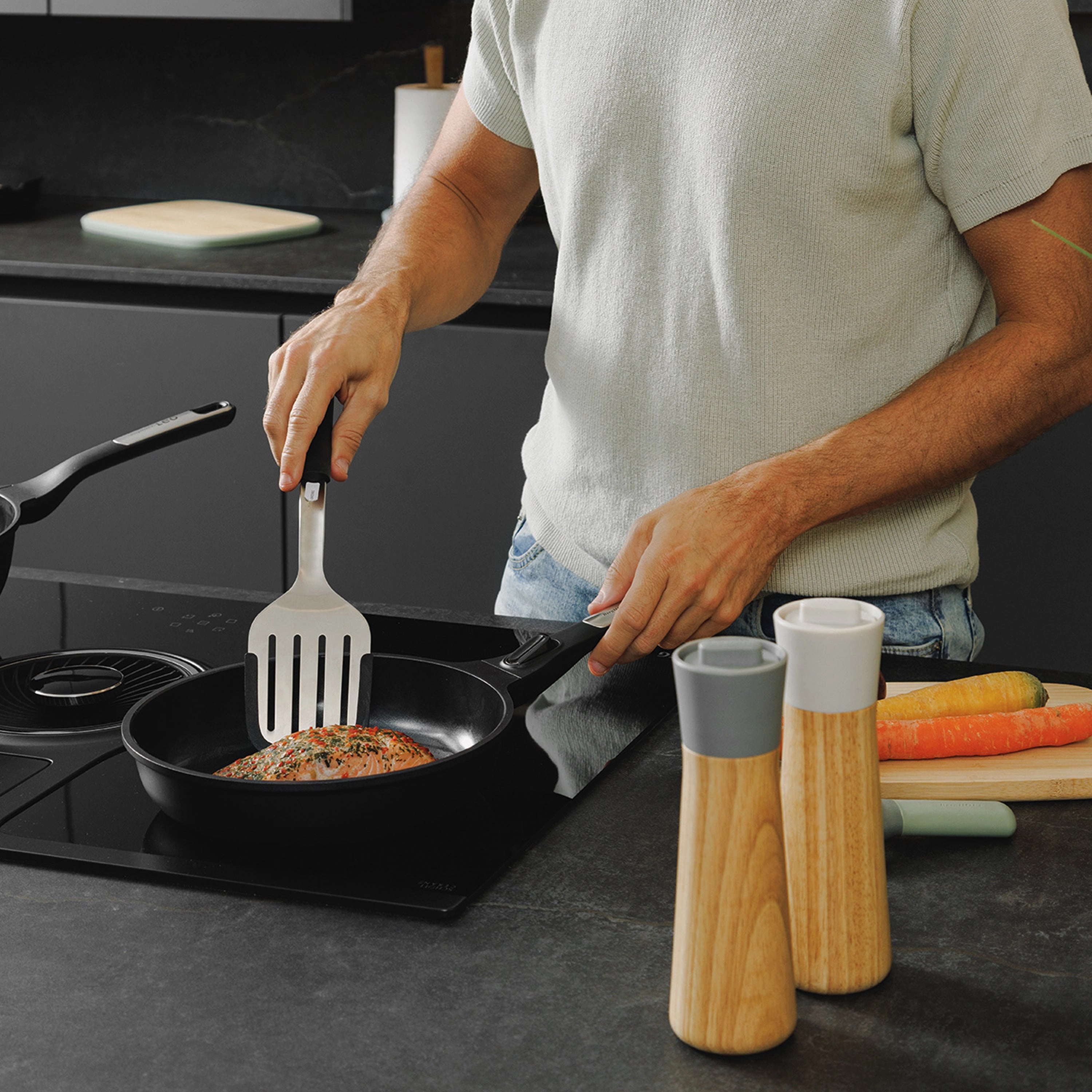 BergHOFF Leo Phantom 3pc Nonstick Ceramic Fry Pan Set, Recycled