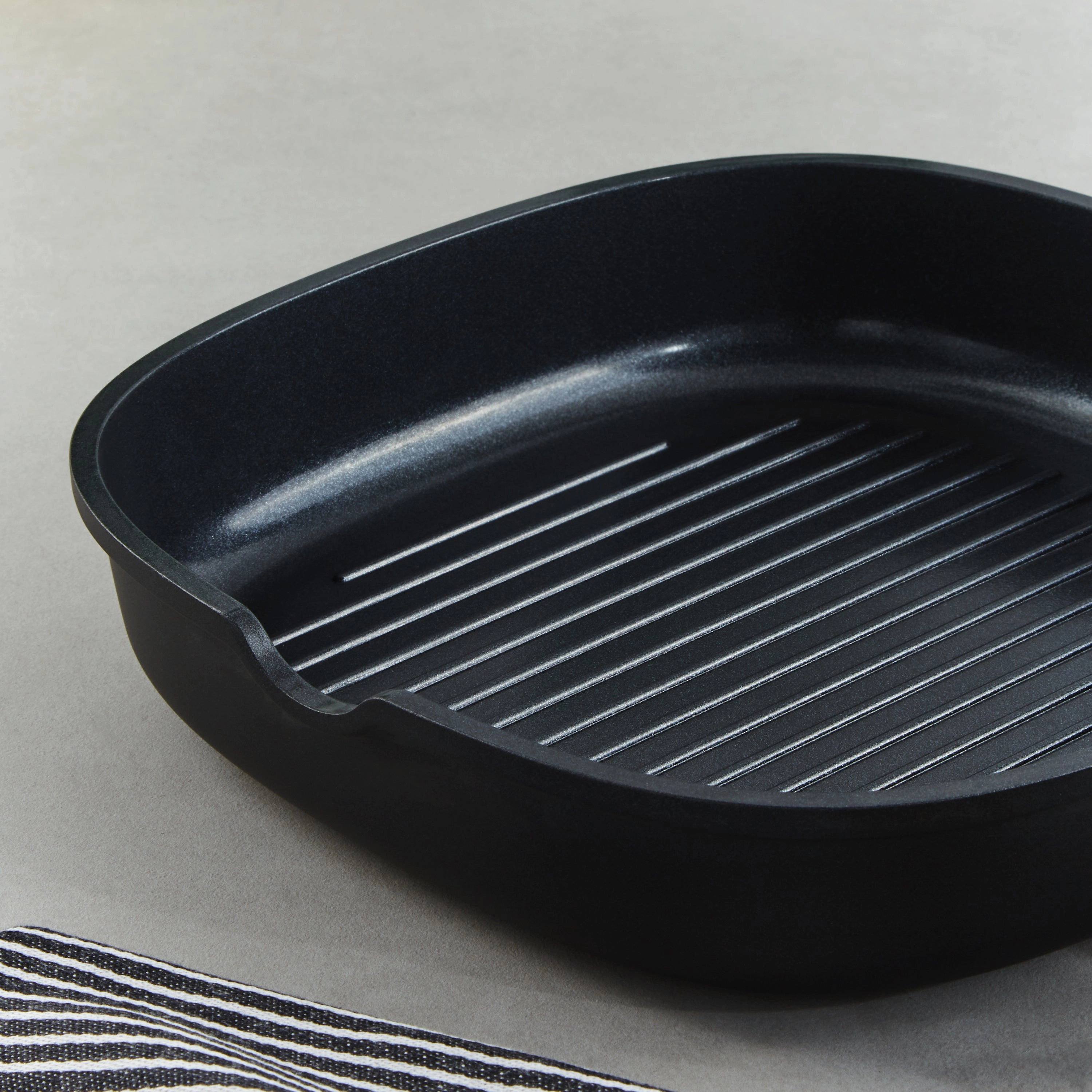 BergHOFF Leo Phantom Nonstick Ceramic 10.25" Grill Pan, Recycled