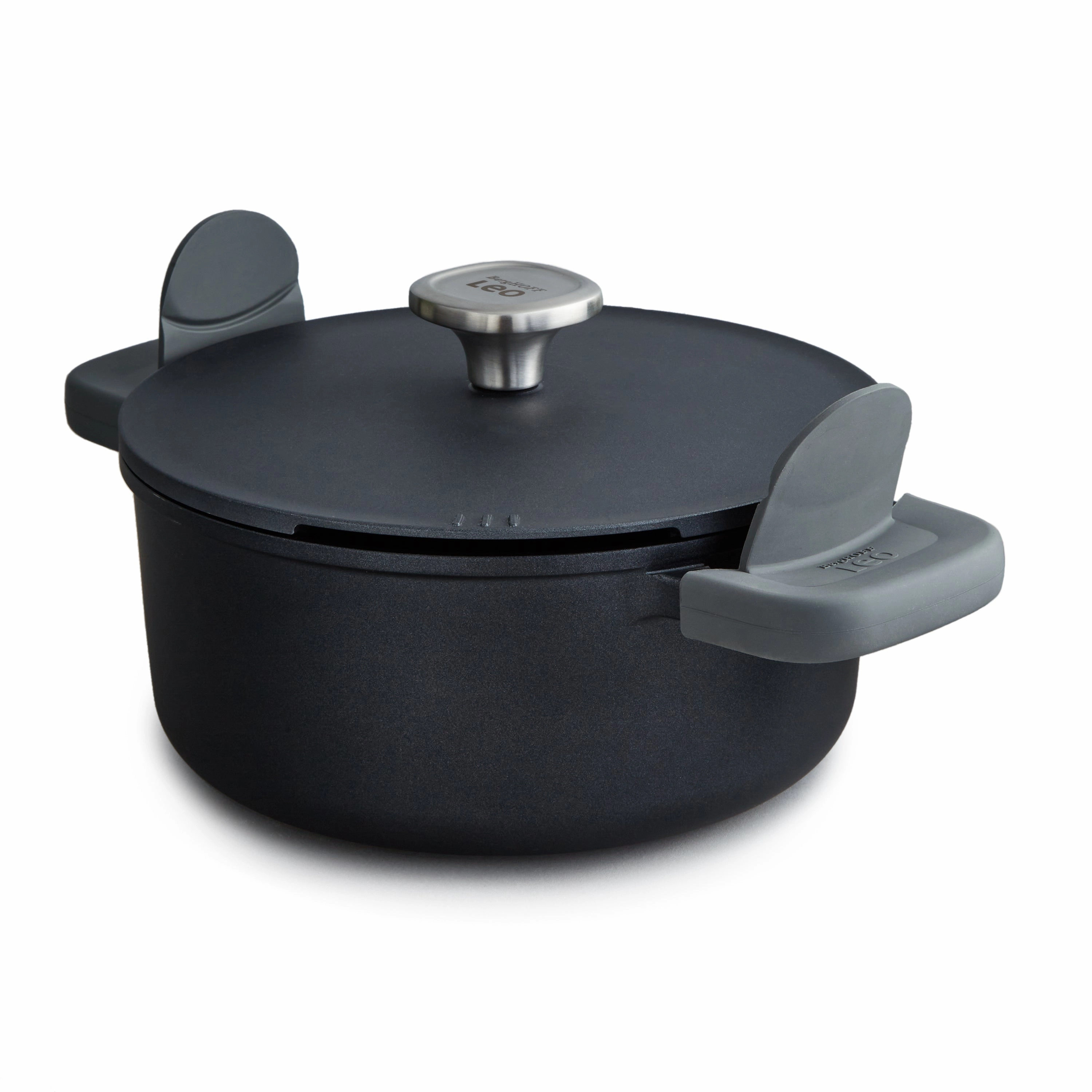BergHOFF Leo Phantom Nonstick Ceramic 10" Stockpot 4.5qt., Recycled cookware set,cooking pots,kitchen cookware