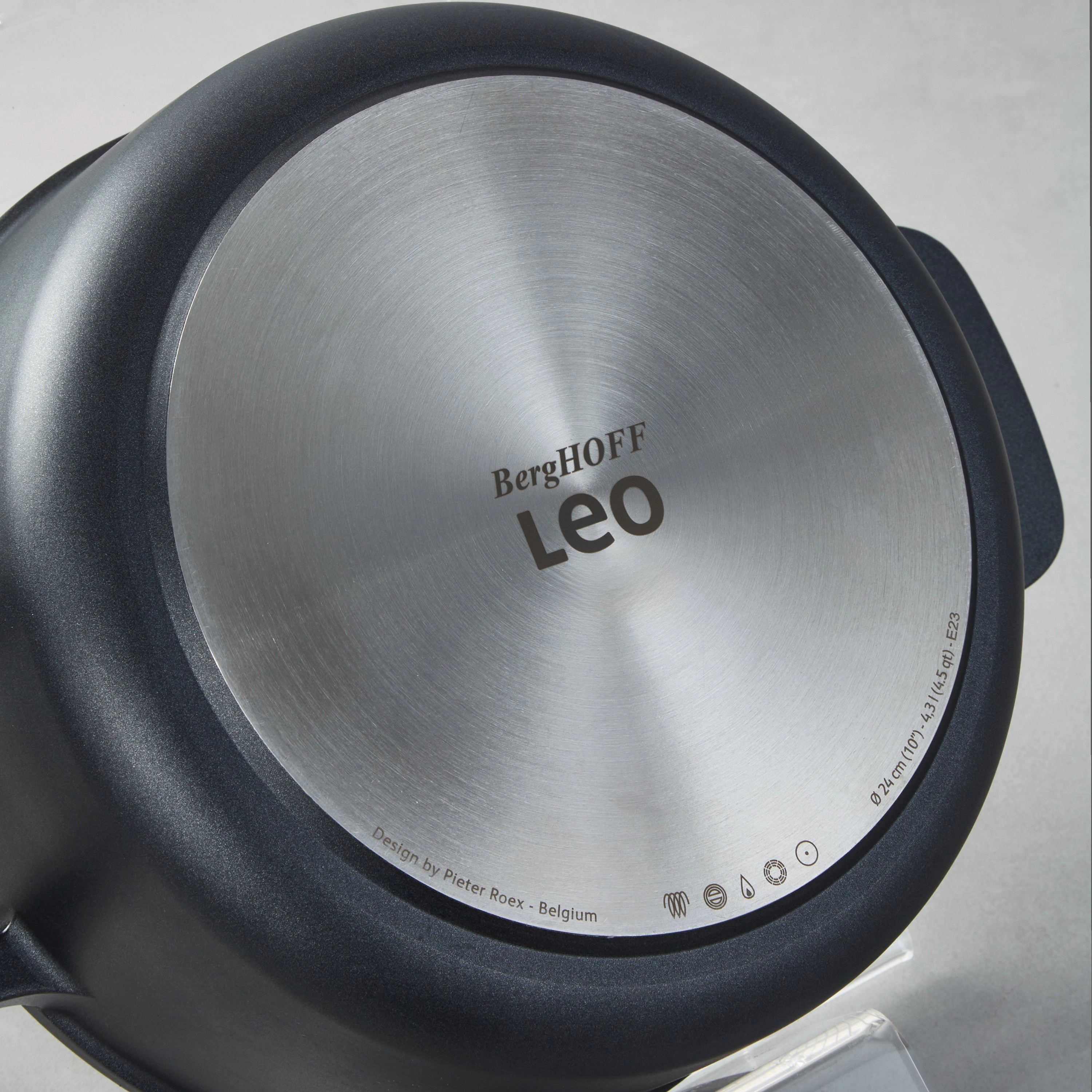 BergHOFF Leo Phantom Nonstick Ceramic 10" Stockpot 4.5qt., Recycled