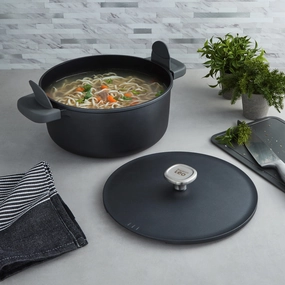 BergHOFF Leo Phantom Nonstick Ceramic 11" Stockpot 7.6qt., Recycled cookware set,cooking pots,kitchen cookware