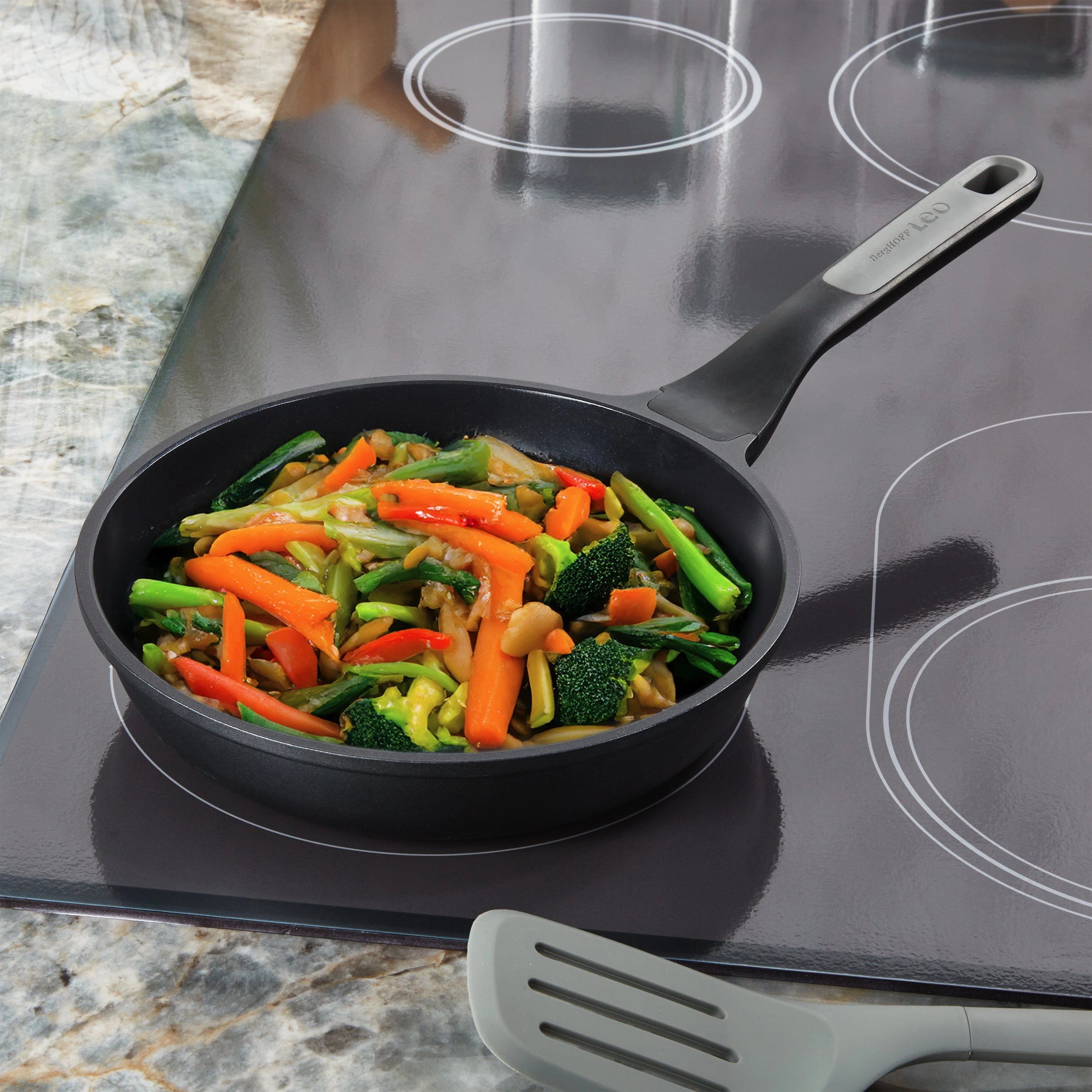 BergHOFF Leo Stone  2pc Nonstick Ceramic Fry Pan Set, Recycled
