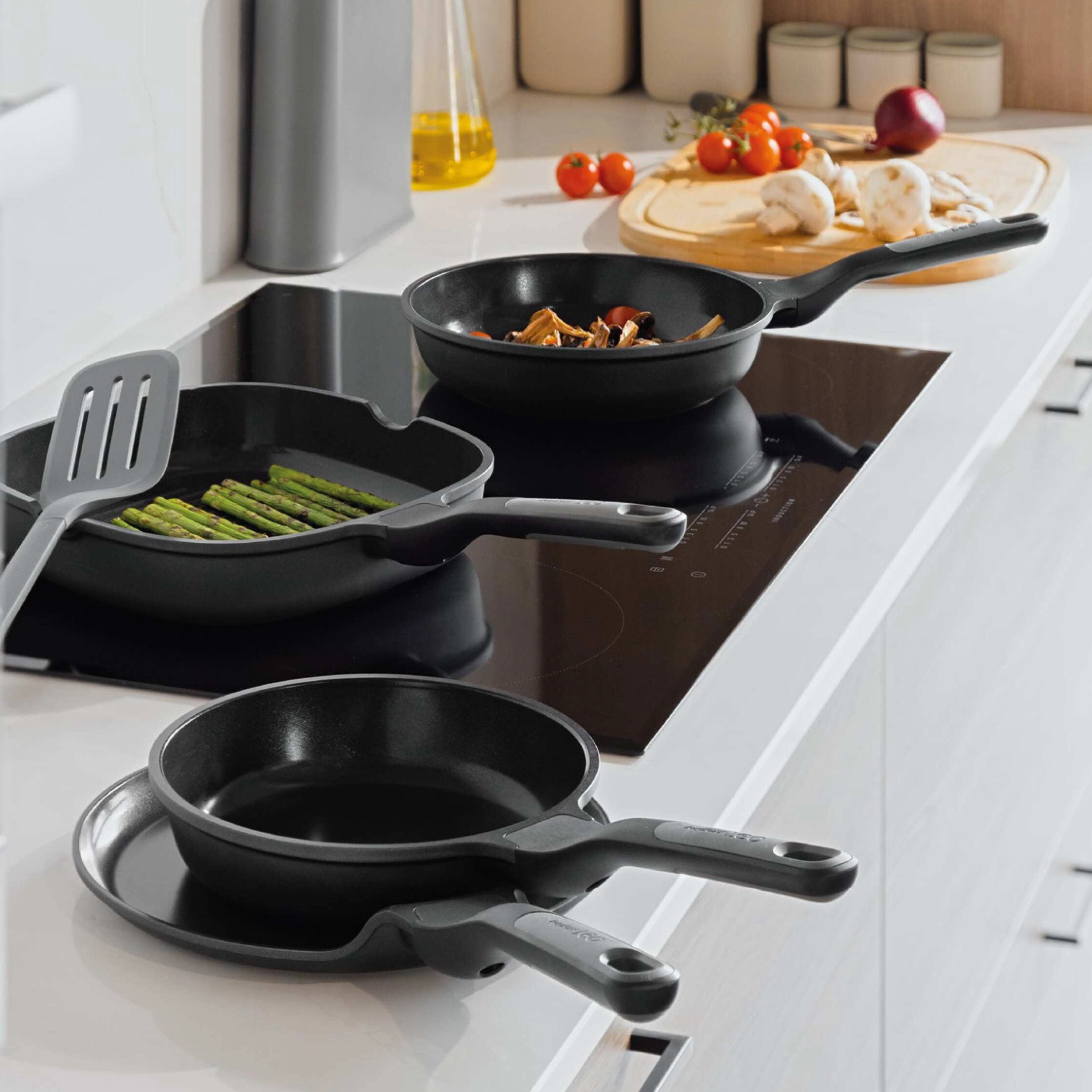 BergHOFF Leo Stone  2pc Nonstick Ceramic Fry Pan Set, Recycled