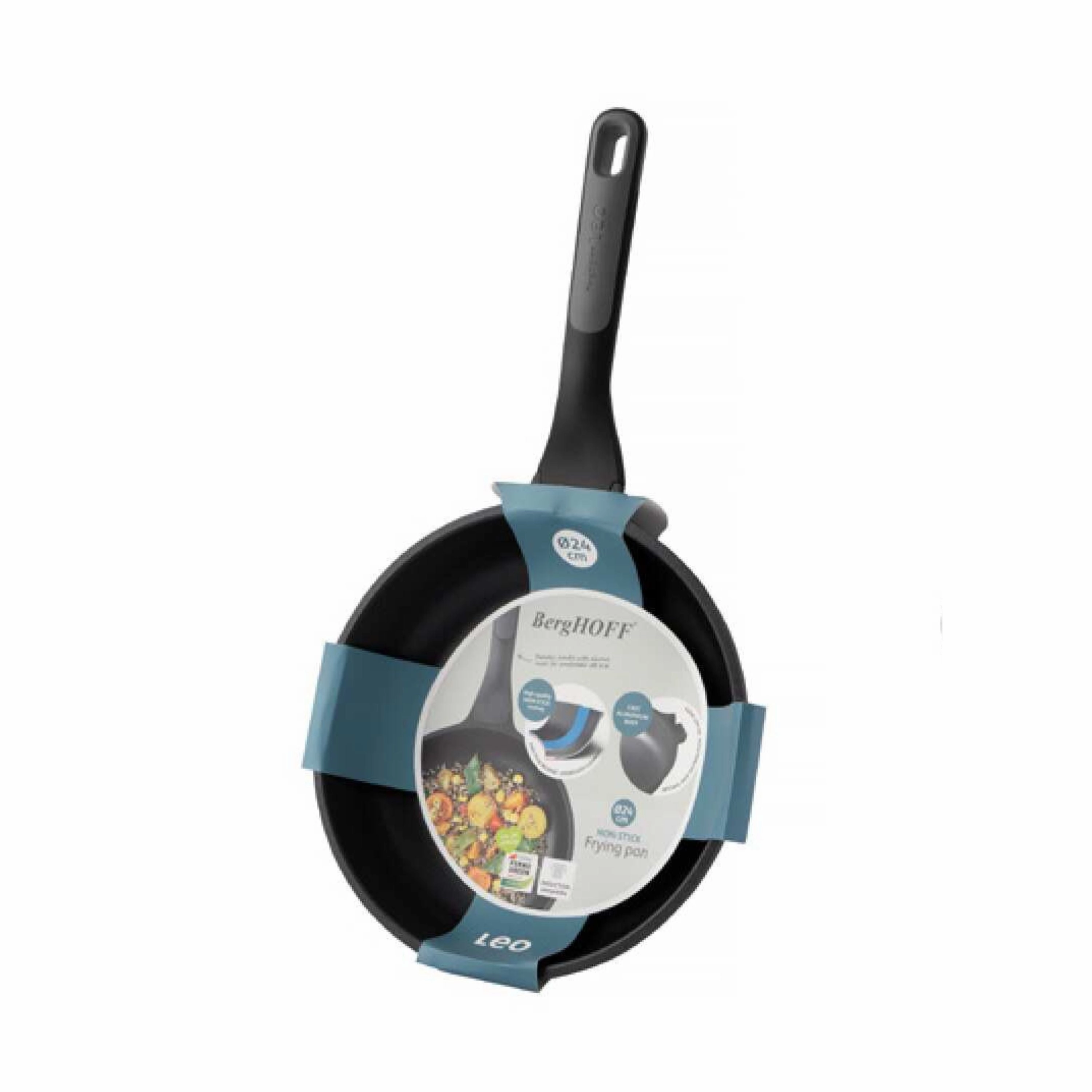 BergHOFF Leo Stone  Aluminum Nonstick Ceramic Fry Pan 10", Recycled