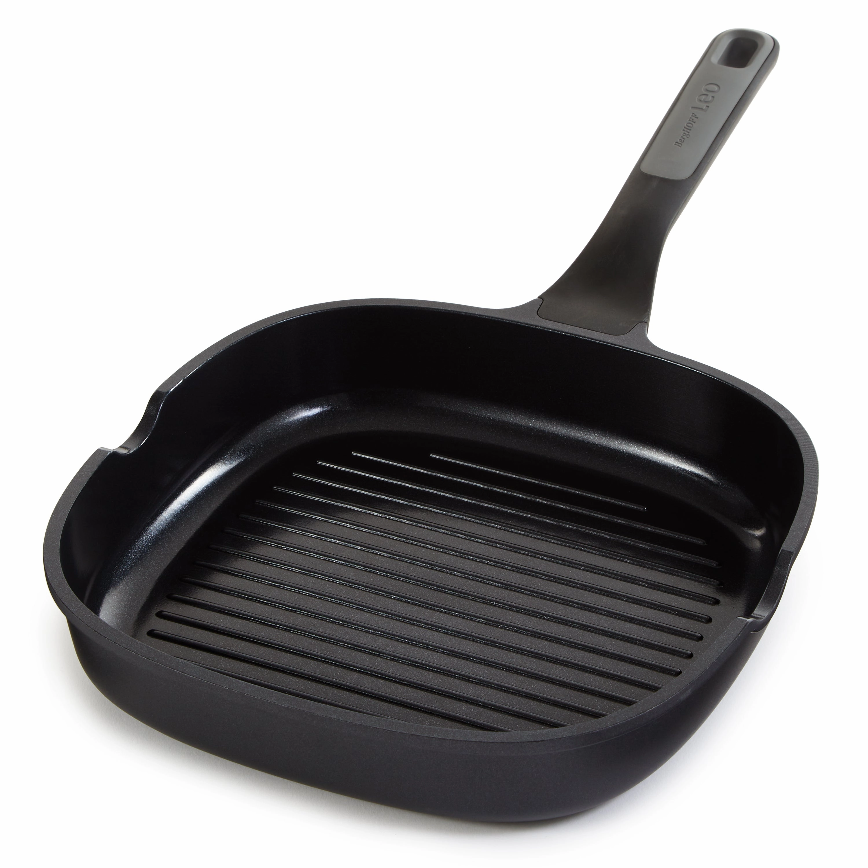 BergHOFF Leo Stone  Nonstick Ceramic Grill Pan 10.25", Recycled cookware set,cooking pots,kitchen cookware