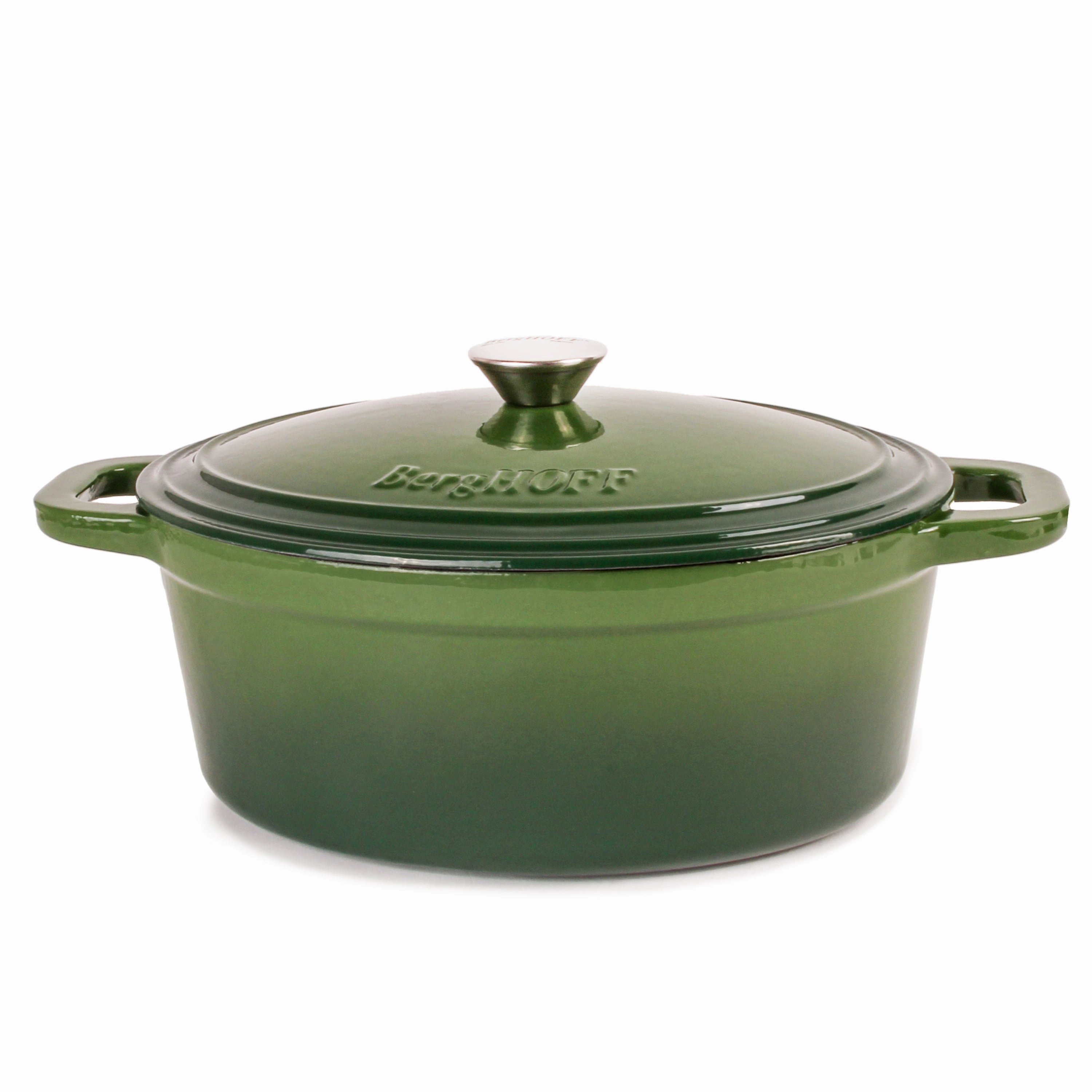BergHOFF Neo 4pc Cast Iron Cookware Set, 5qt. & 8qt., Green