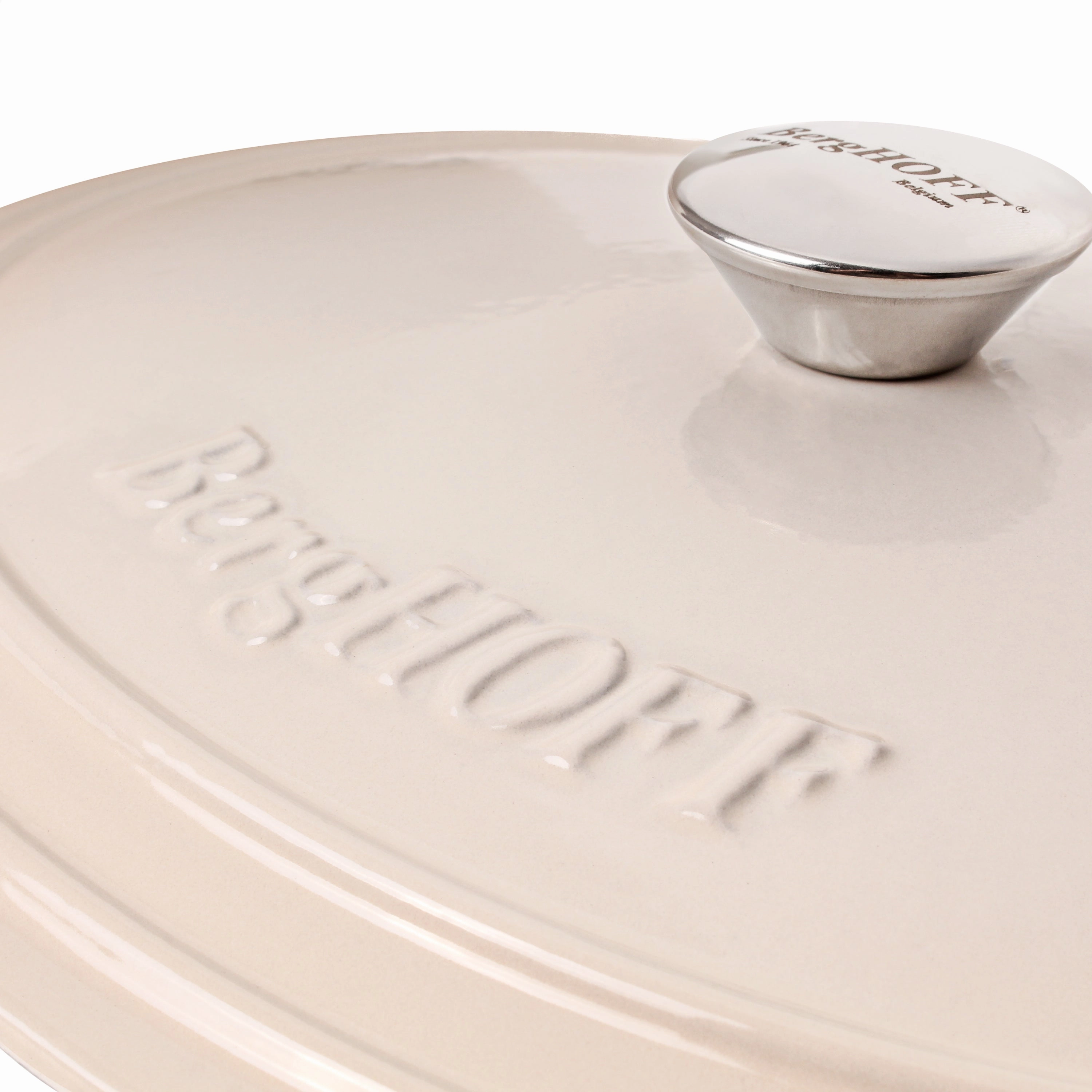 BergHOFF Neo 4pc Cast Iron Cookware Set, 5qt. & 8qt., Meringue