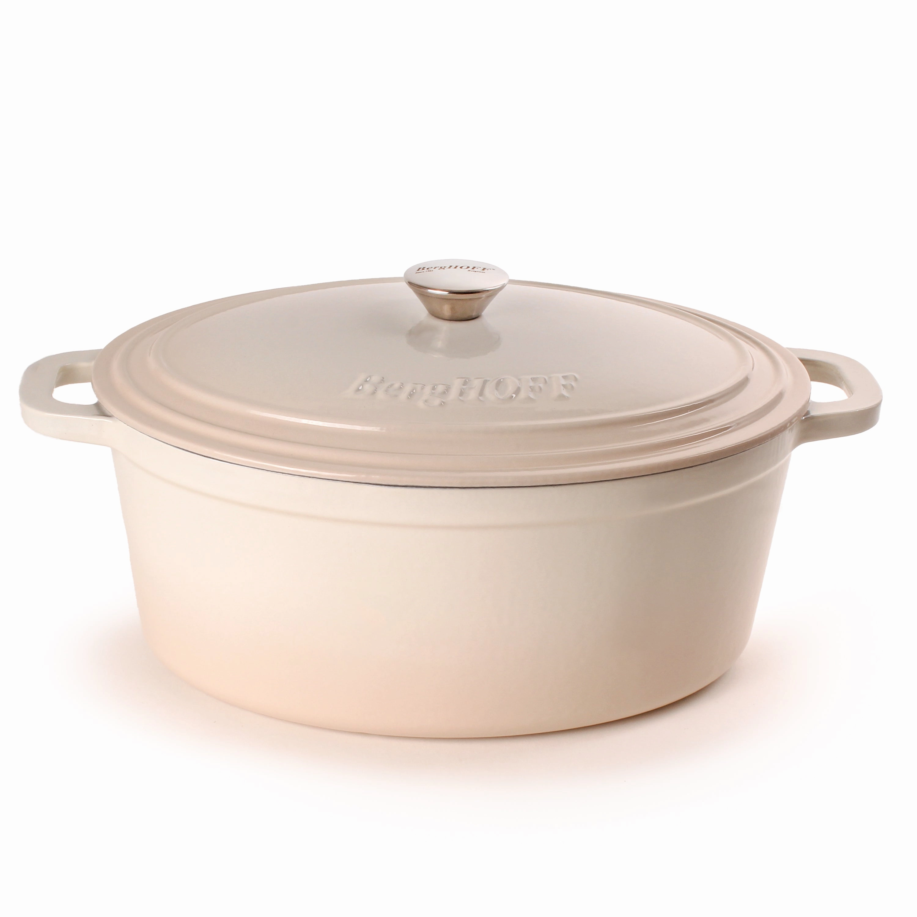 BergHOFF Neo 4pc Cast Iron Cookware Set, 5qt. & 8qt., Meringue